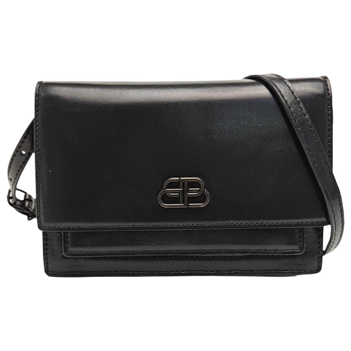 Sharp leather handbag