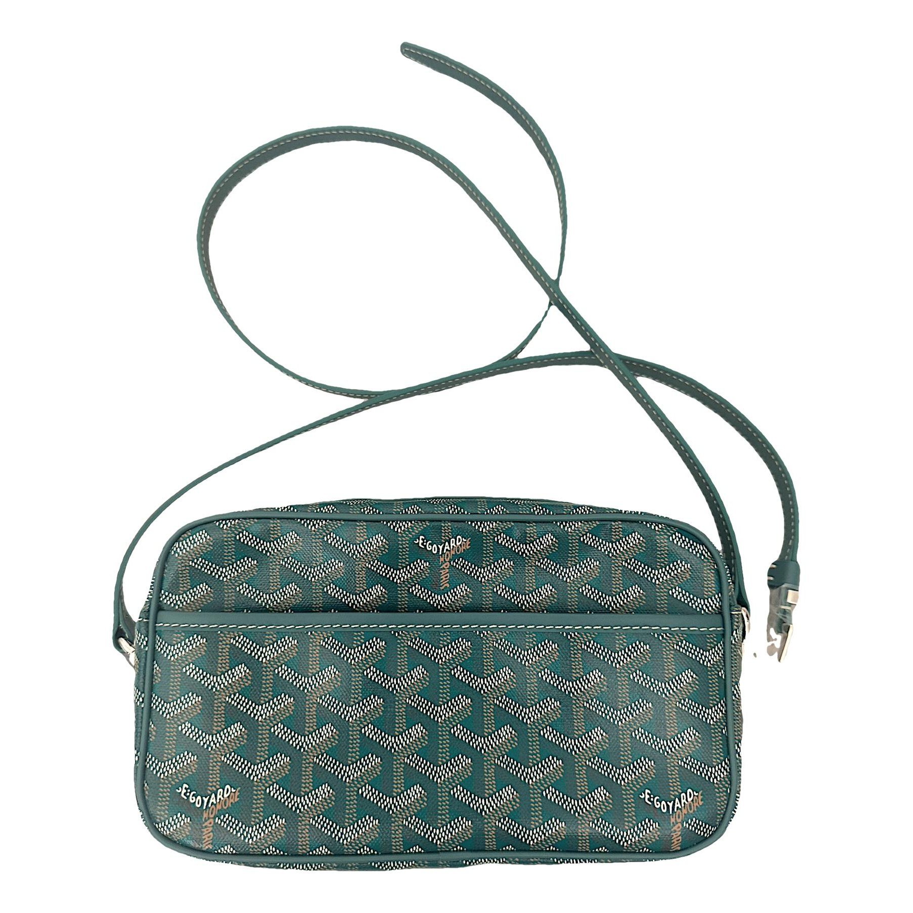 Goyard Cap vert cloth crossbody bag