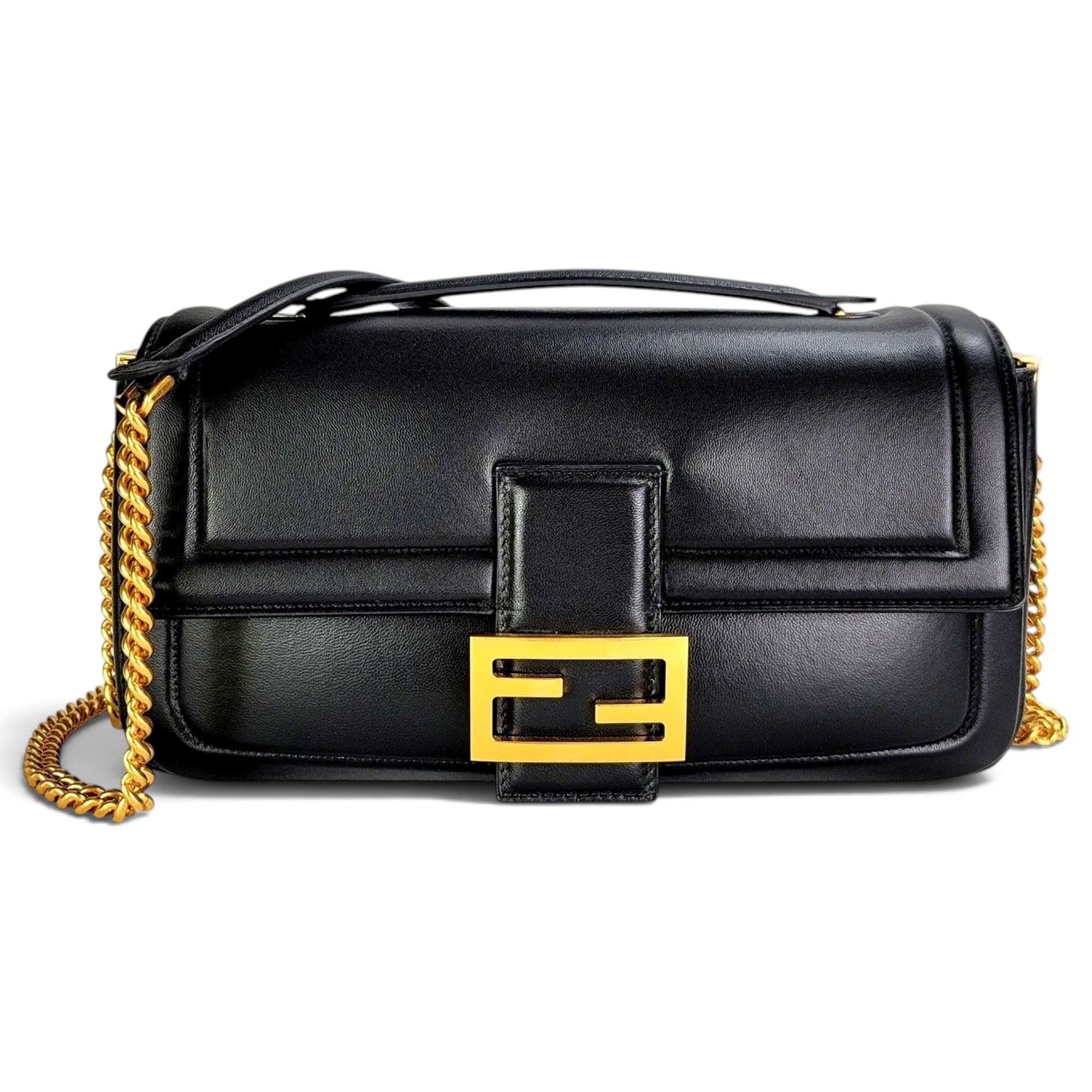 Baguette leather handbag