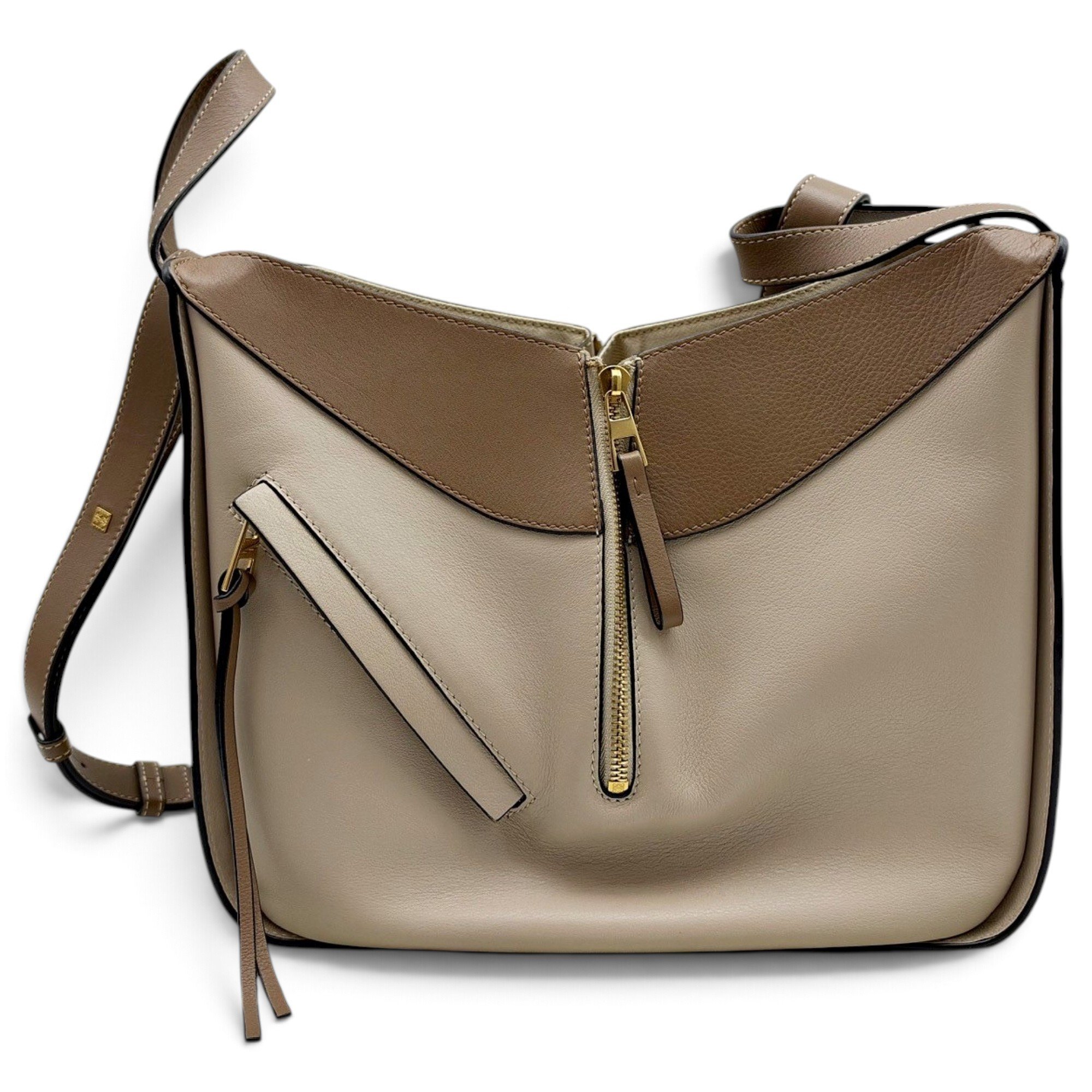 Hammock leather handbag