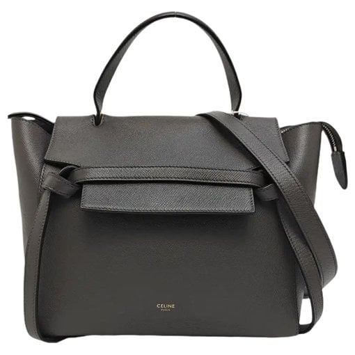 Belt leather crossbody bag