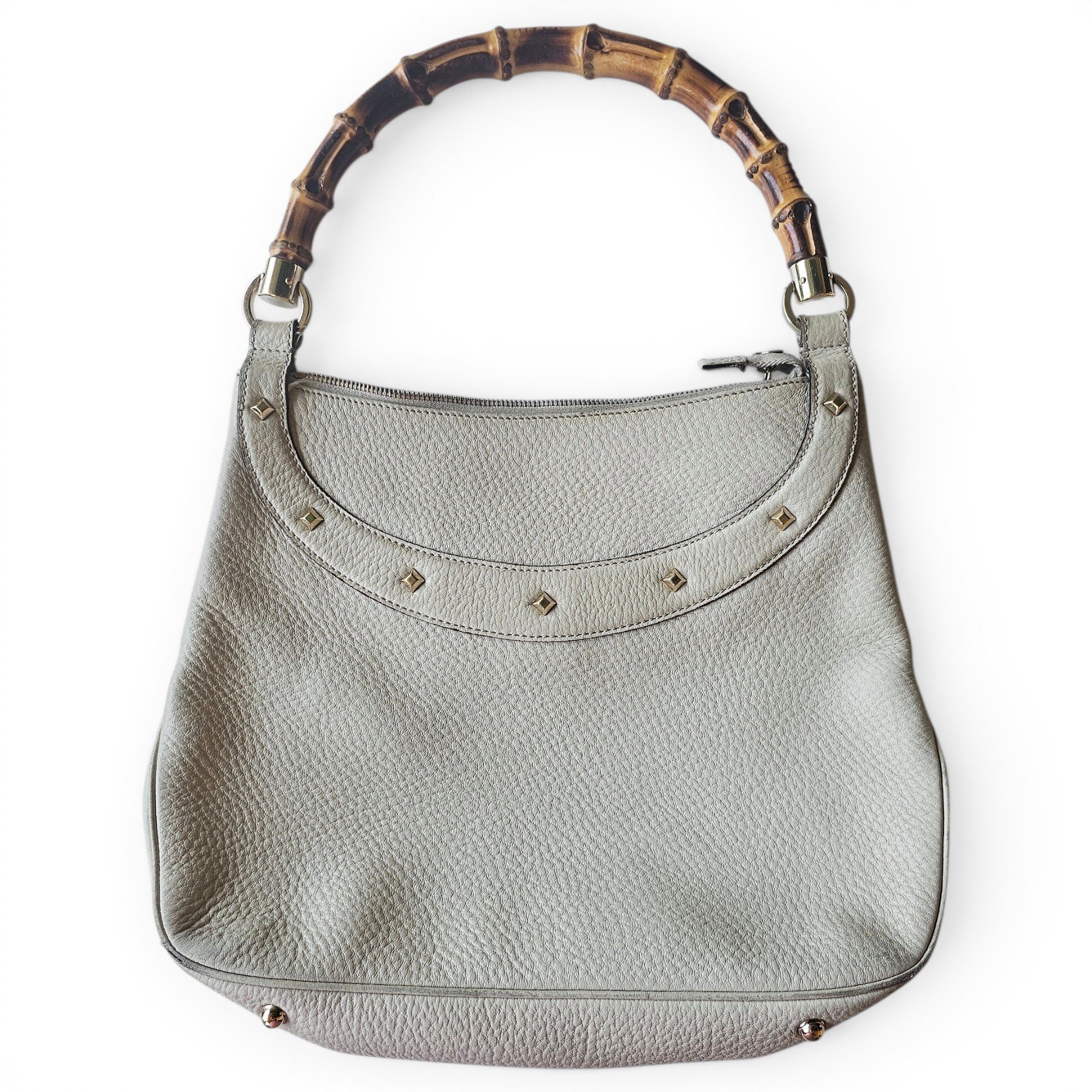 Vintage Bamboo leather handbag