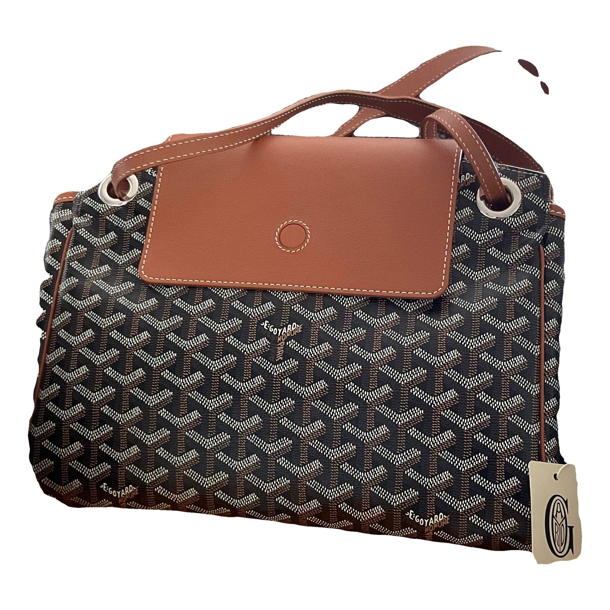 Goyard Rouette leather handbag
