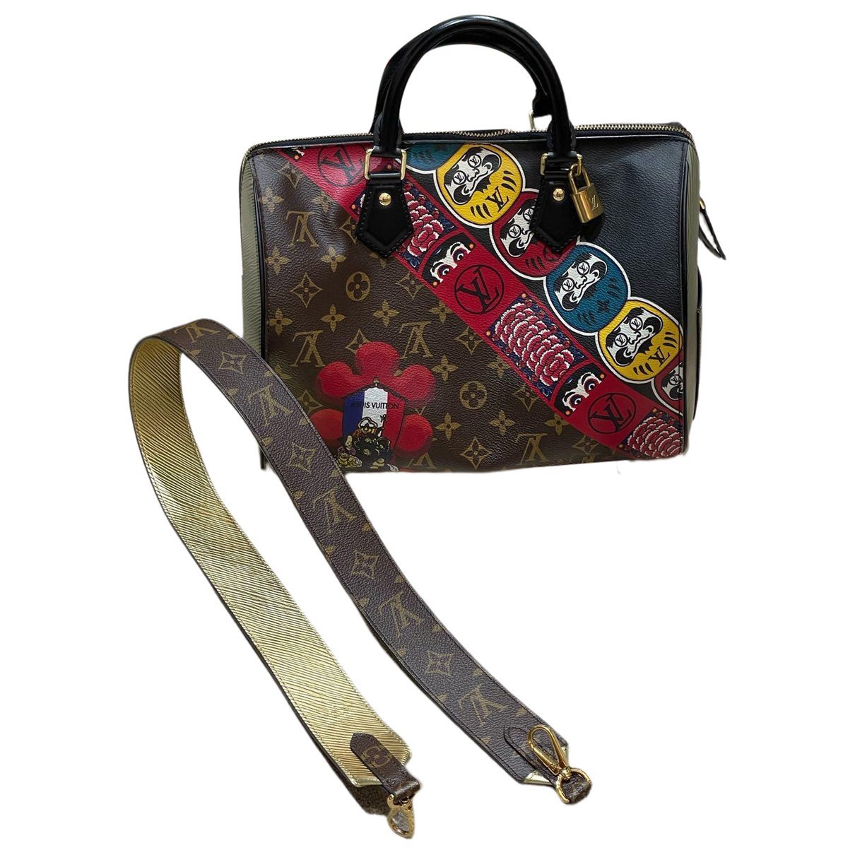 Speedy leather handbag