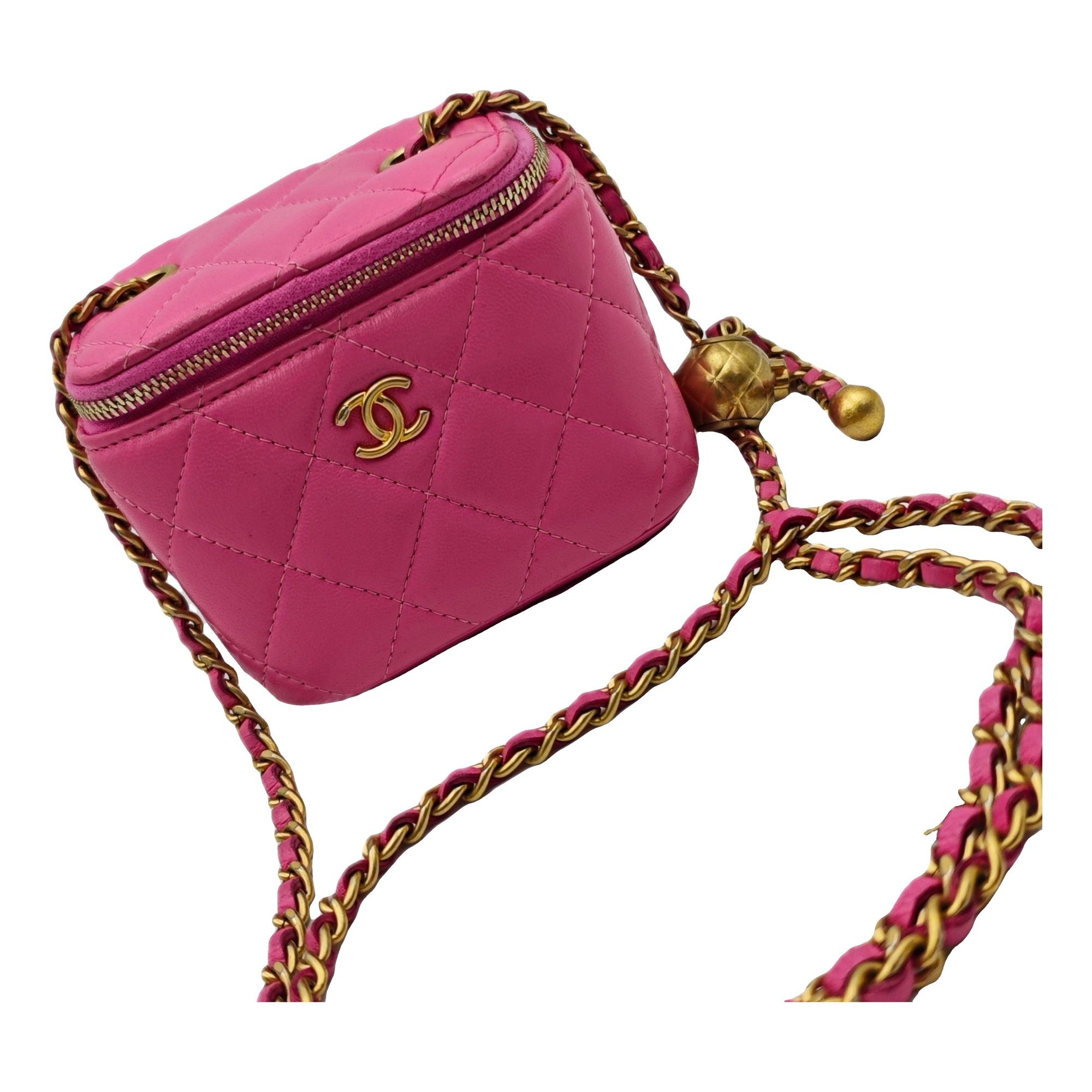 Trendy CC Vanity leather handbag