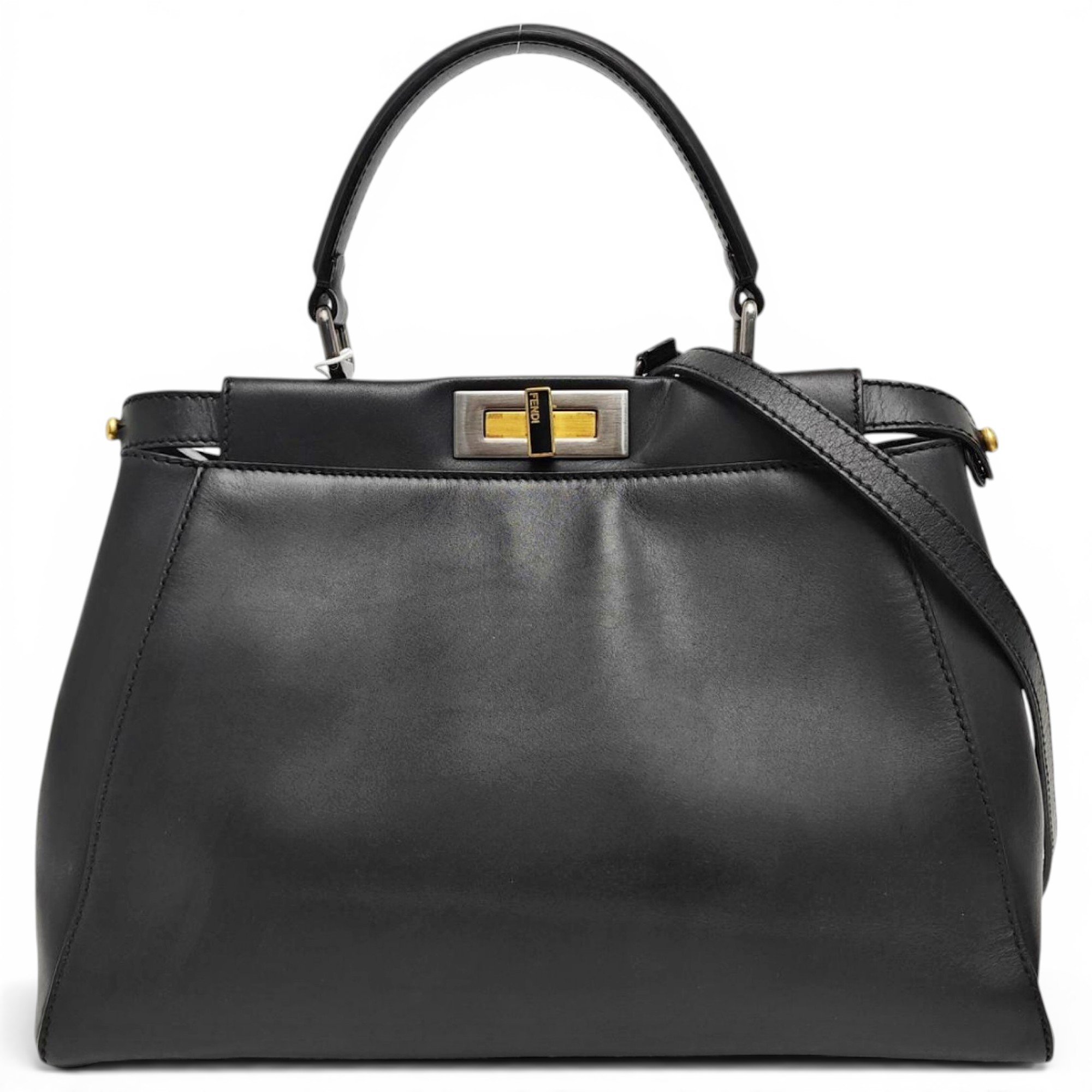 Peekaboo leather handbag