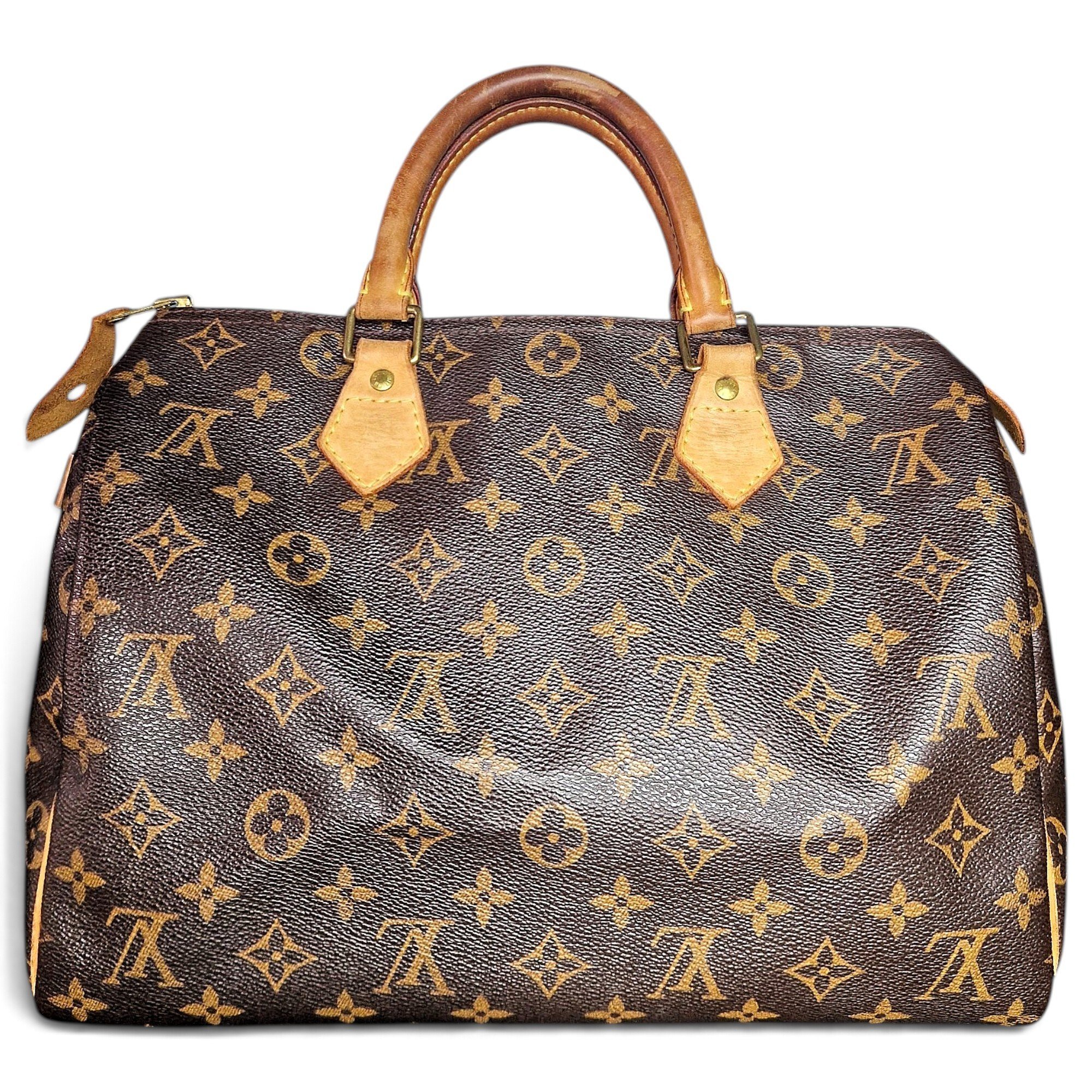 Speedy leather handbag