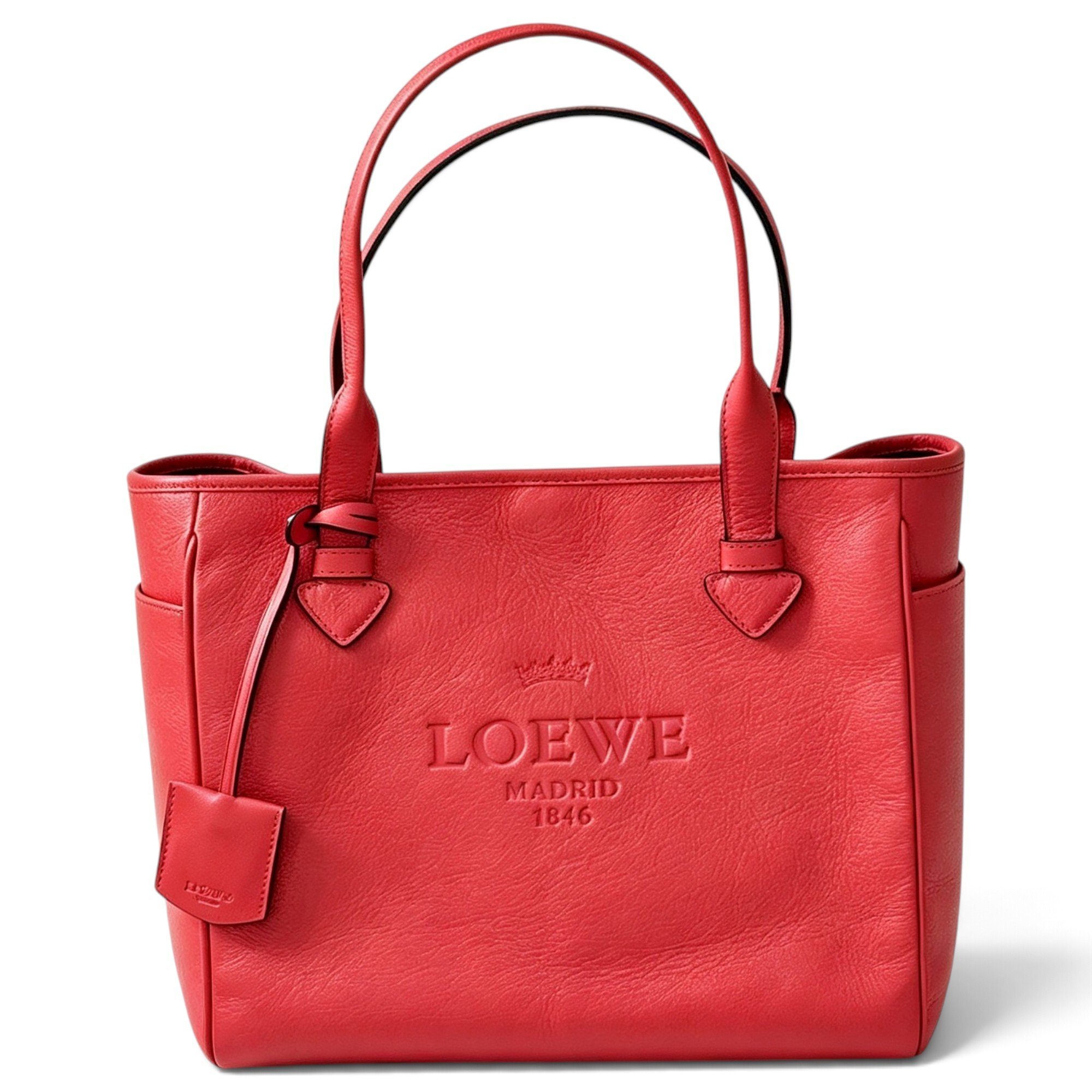 Leather tote