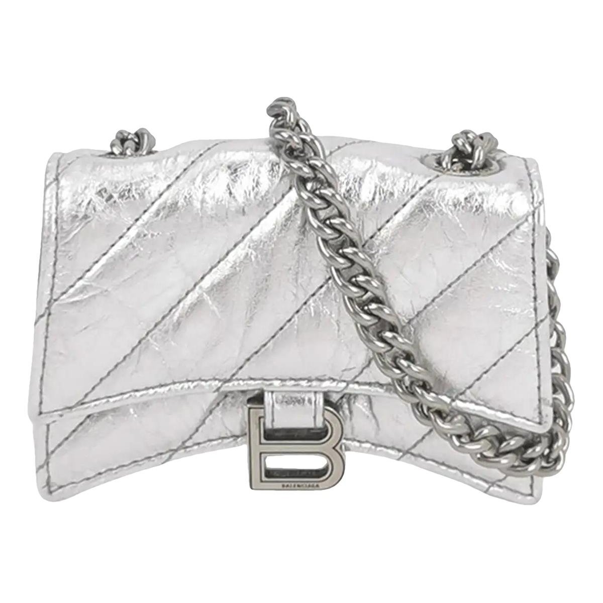 Crush leather crossbody bag