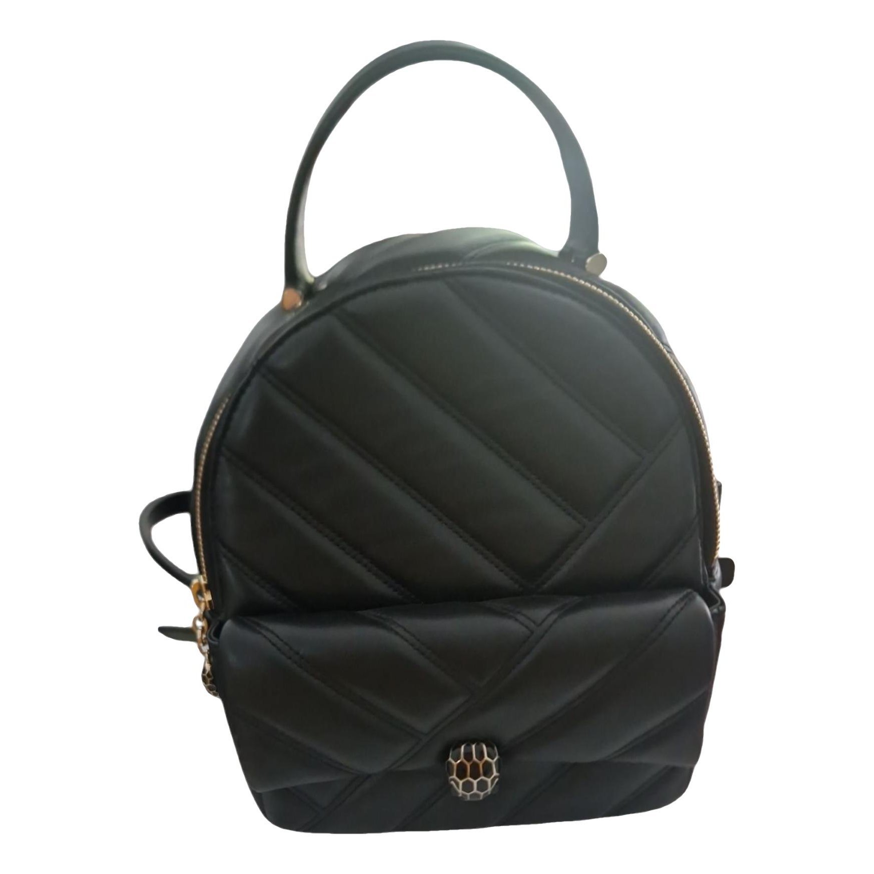 Serpenti leather backpack