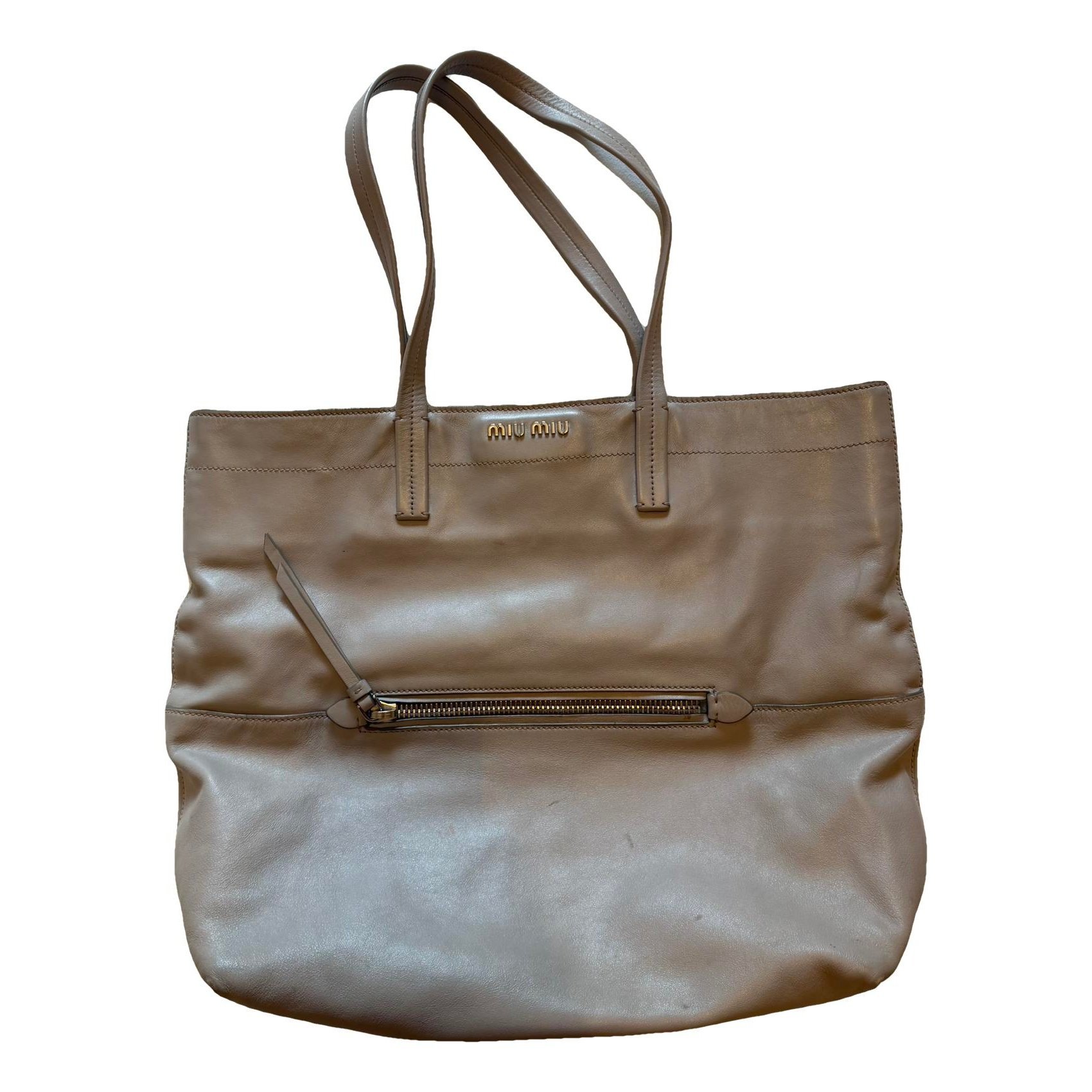 Leather clutch bag