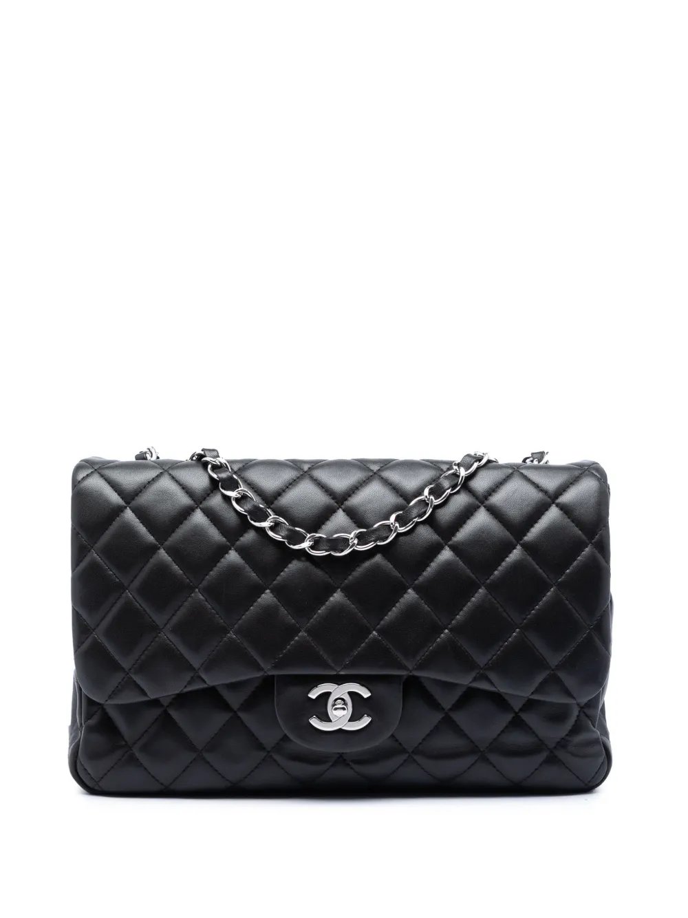 2008-2009 Jumbo Classic Lambskin Single Flap shoulder bag