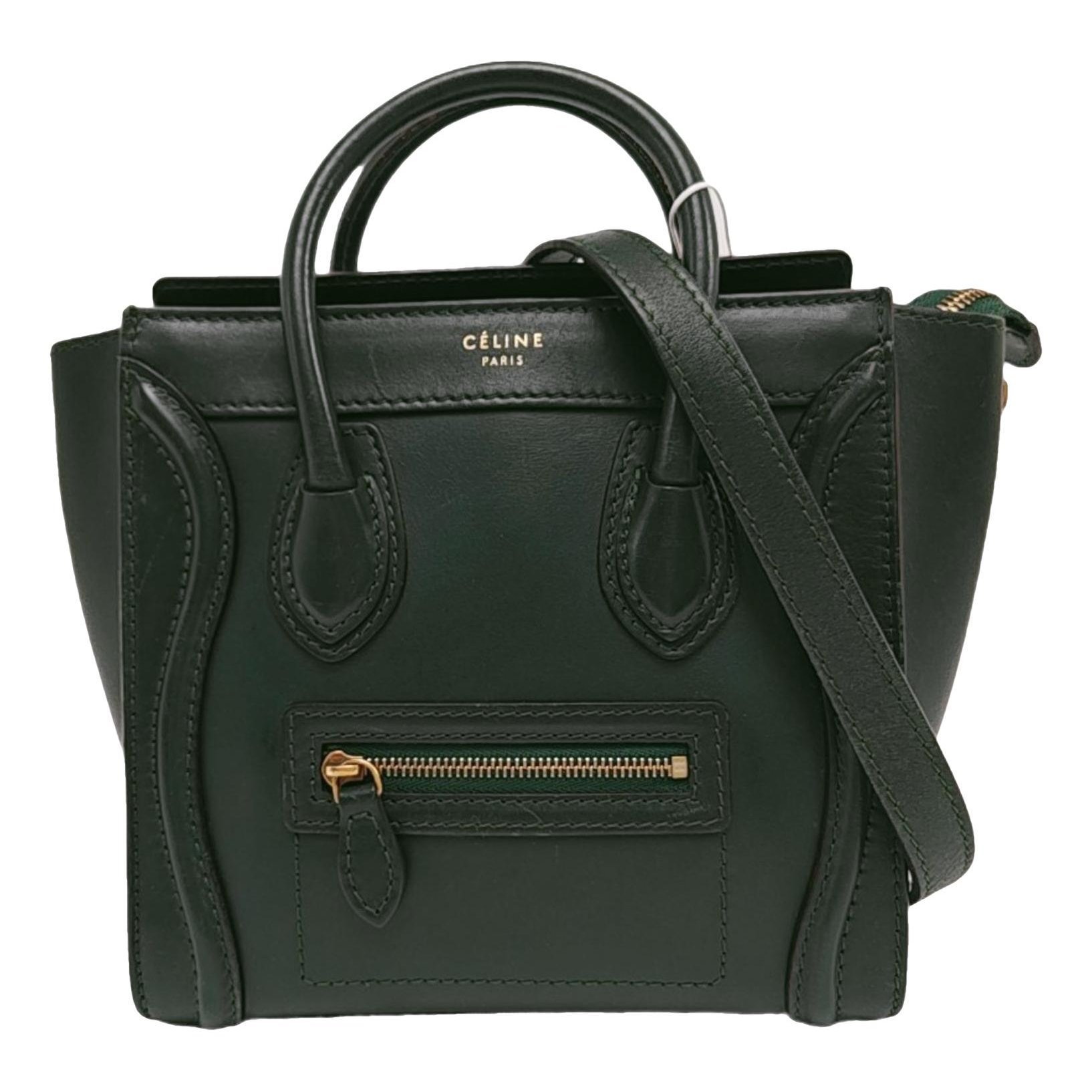 Nano Luggage leather crossbody bag