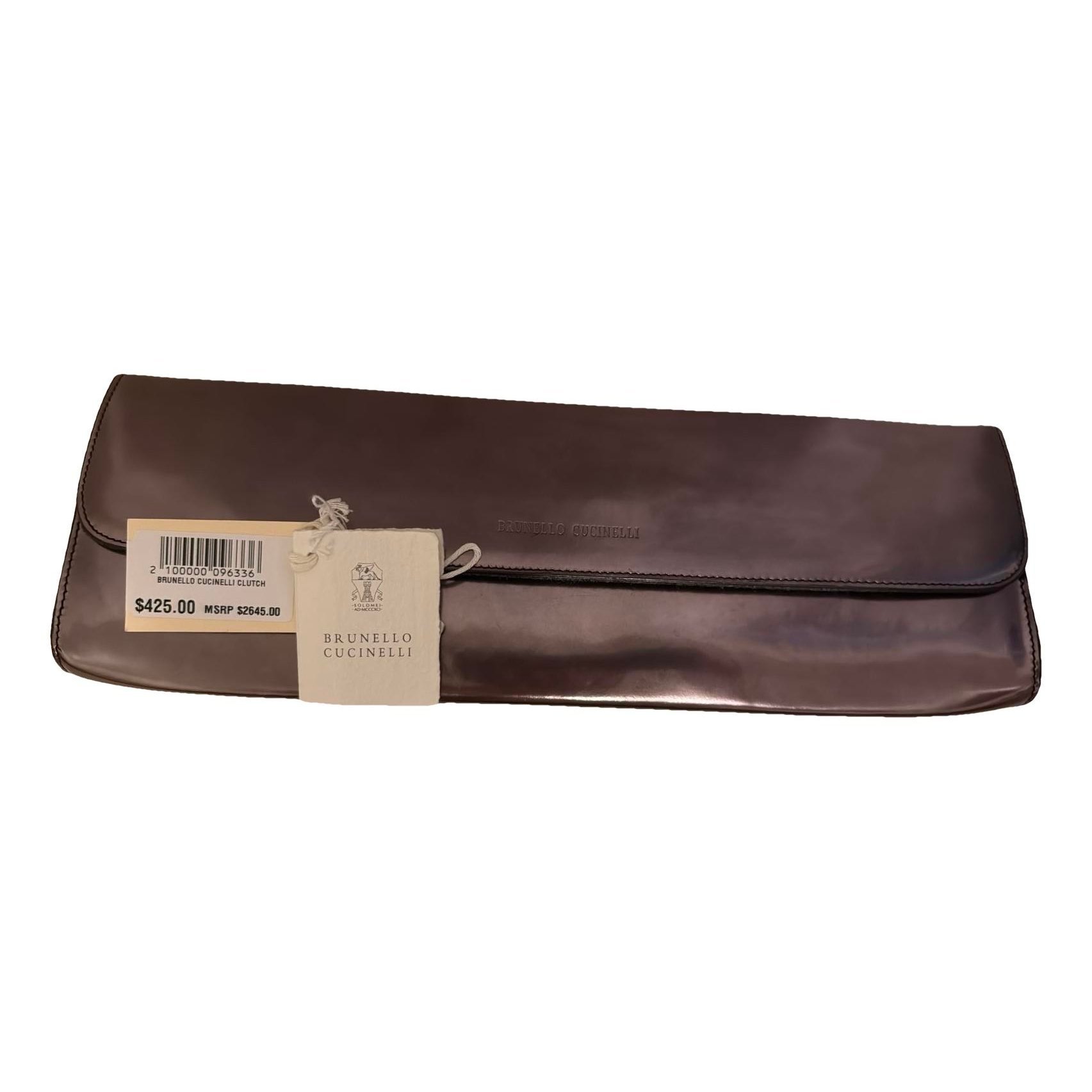 Brunello Cucinelli Leather clutch bag