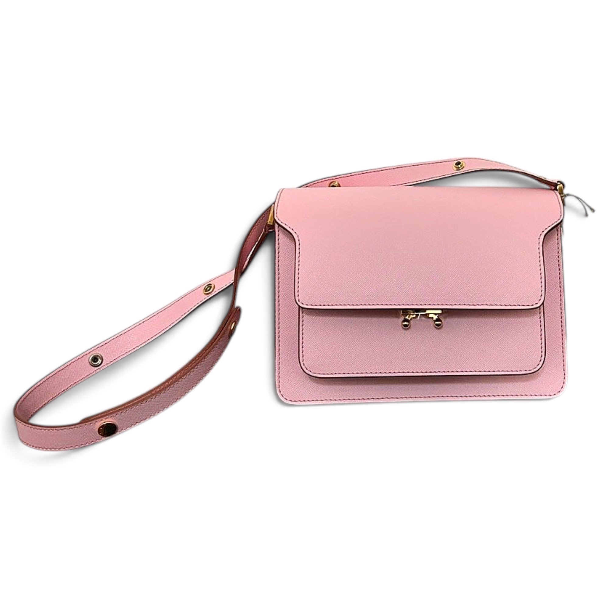 Trunk leather handbag