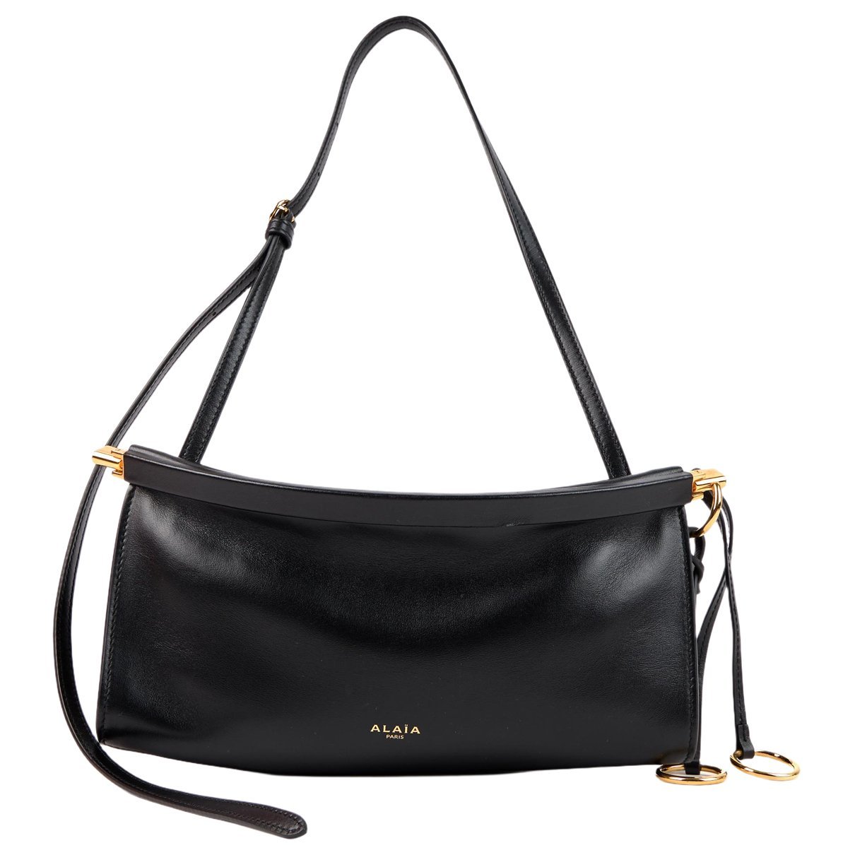 Le Click East West leather handbag