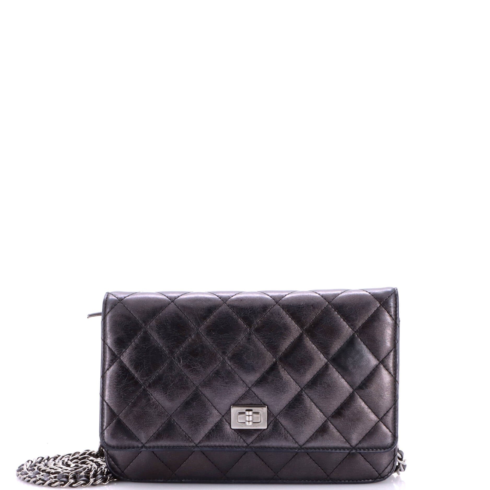 Reissue 2.55 Wallet on Chain Quilted Aged Calfskin