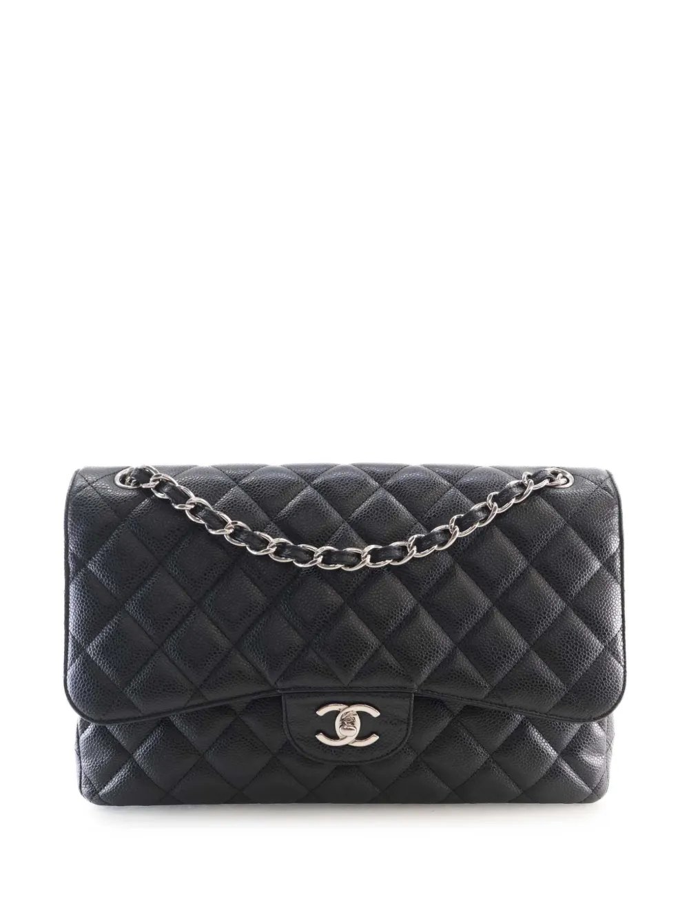 2012 Jumbo Classic Caviar Double Flap shoulder bag