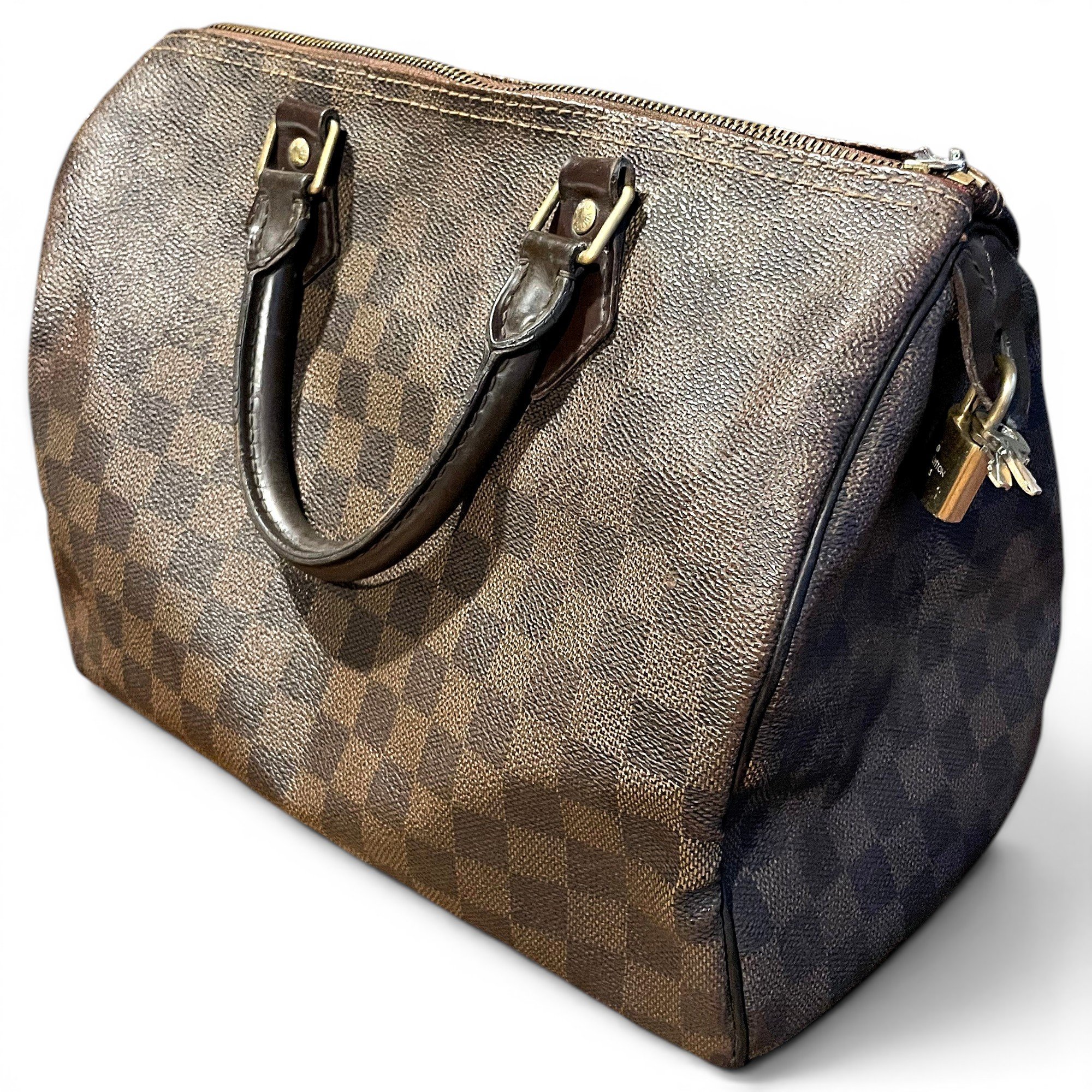 Speedy leather handbag