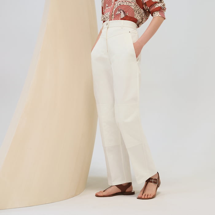 Blanc Naturel Cargo Pants