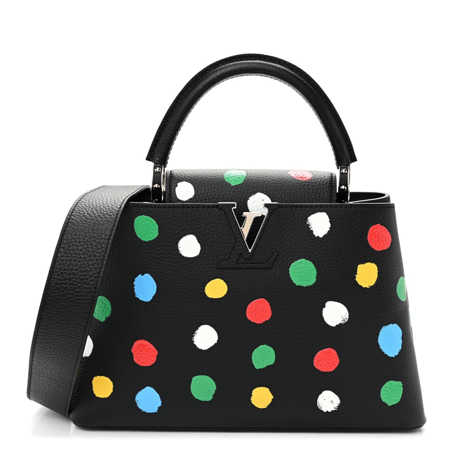 Louis Vuitton LV X YK Taurillon Capucines MM Black
