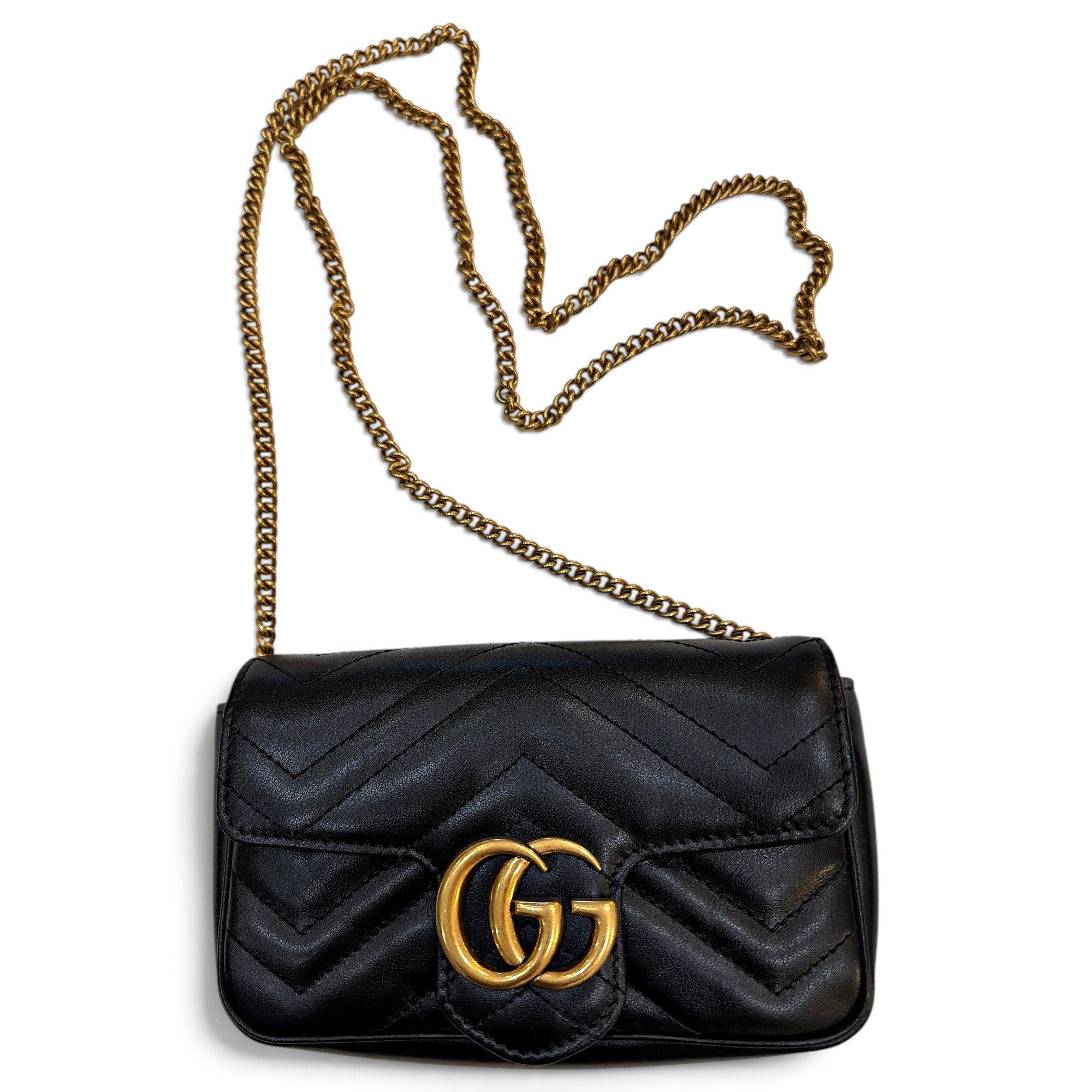 GG Marmont Chain Flap leather crossbody bag