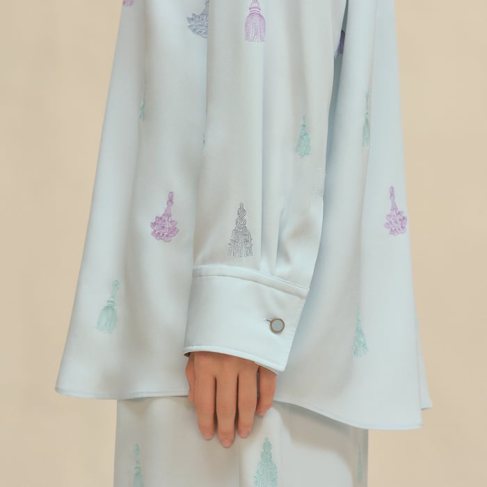 Vert Embrun Embroidered Shirt