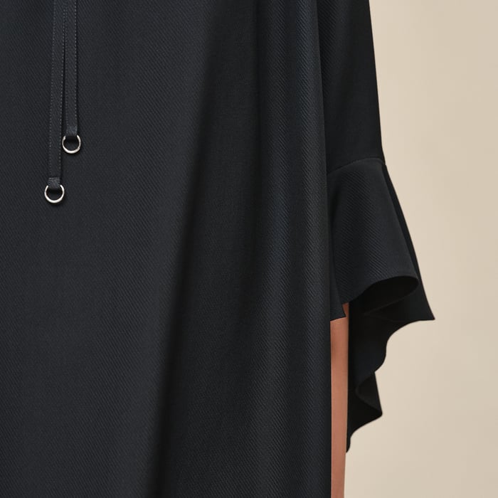 Noir Flared Short Dress