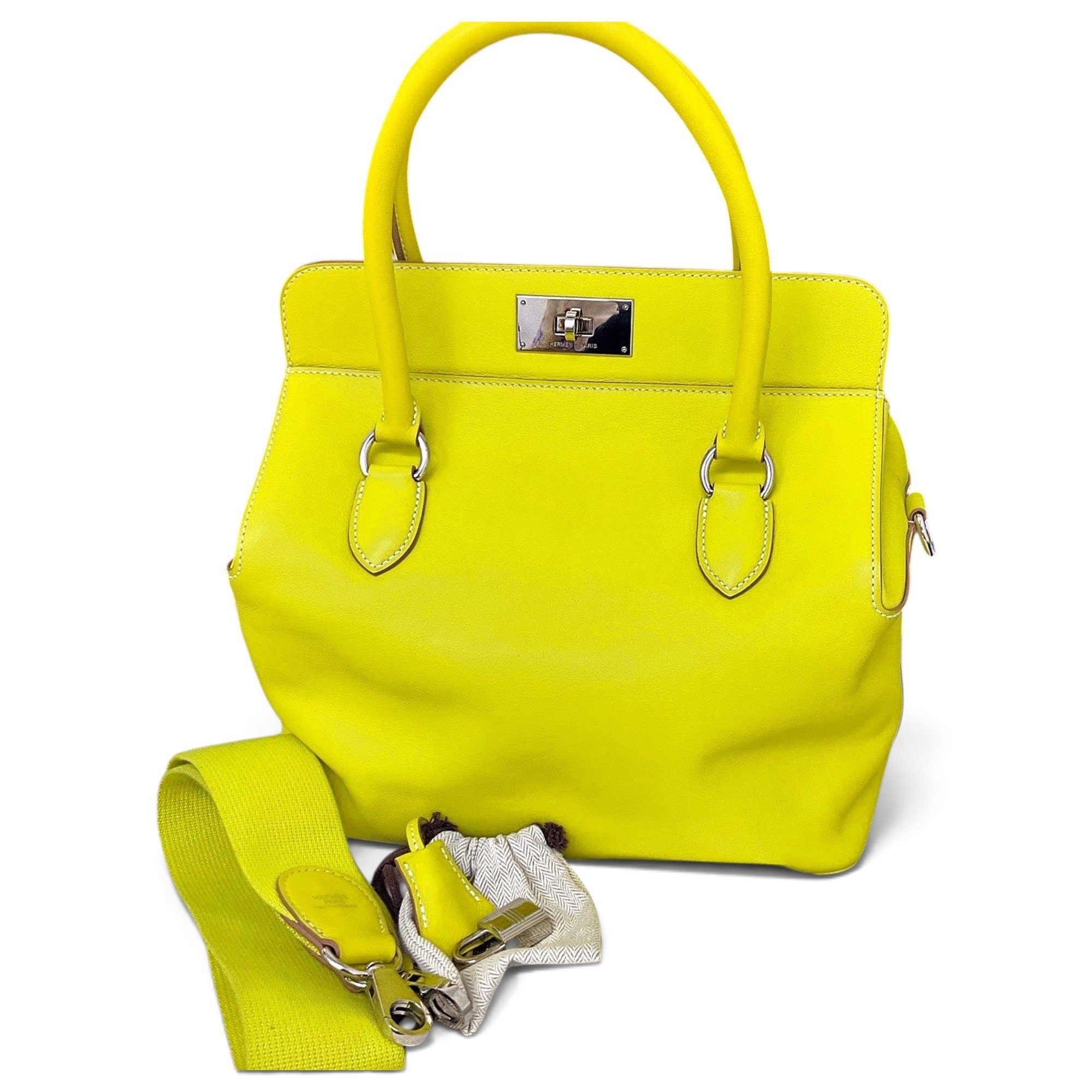 Toolbox leather handbag