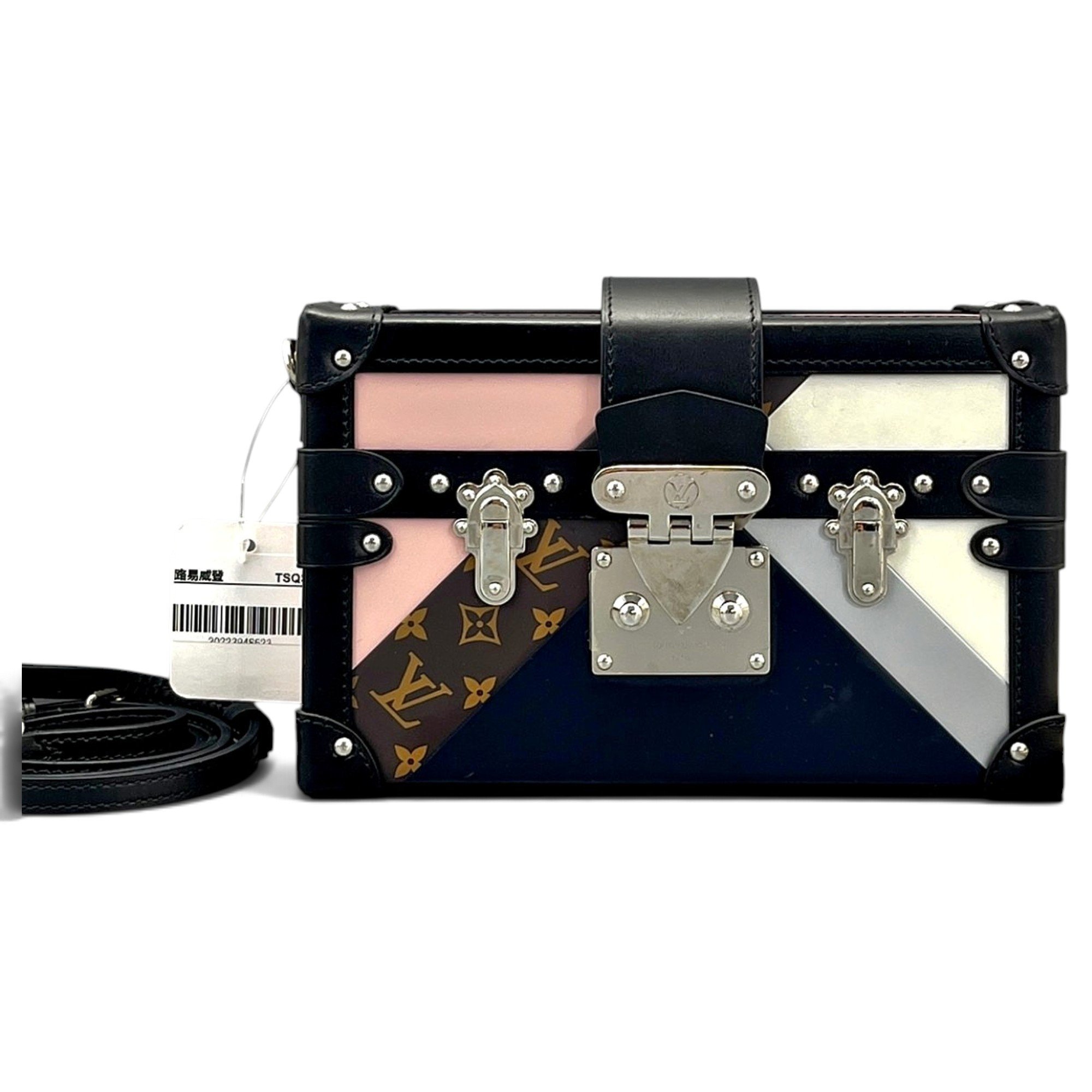 Petite Malle leather crossbody bag