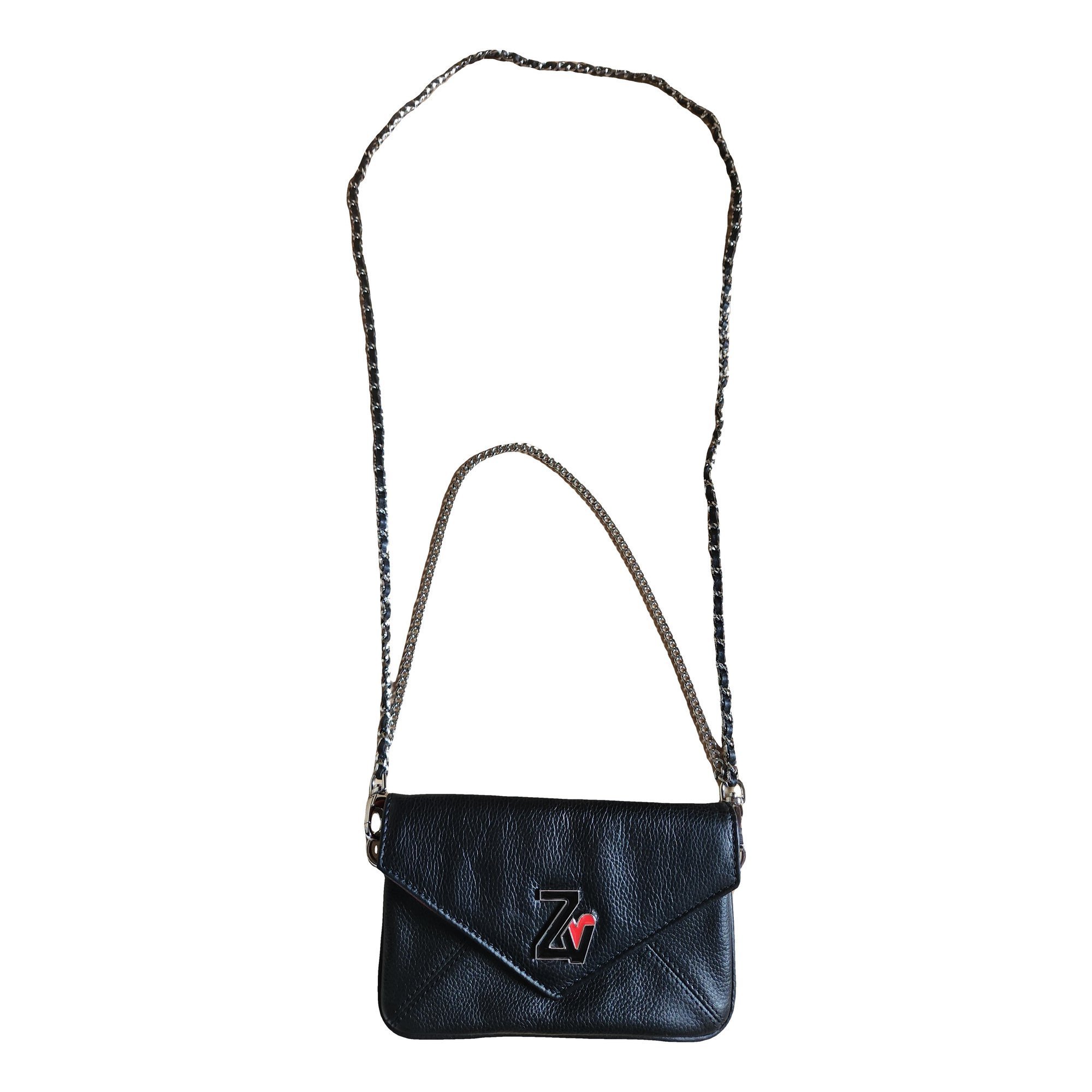 Rock leather clutch bag