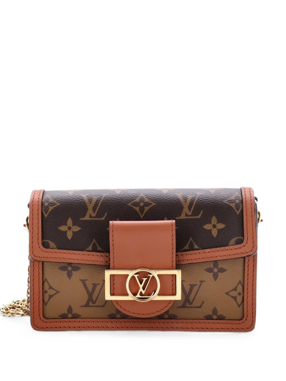 Dauphine Chain Wallet Reverse Monogram Canvas clutch bag