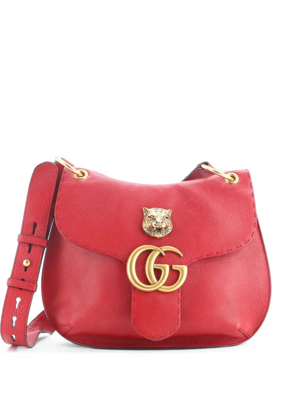 GG Marmont Animalier Shoulder Bag Leather Medium crossbody bag