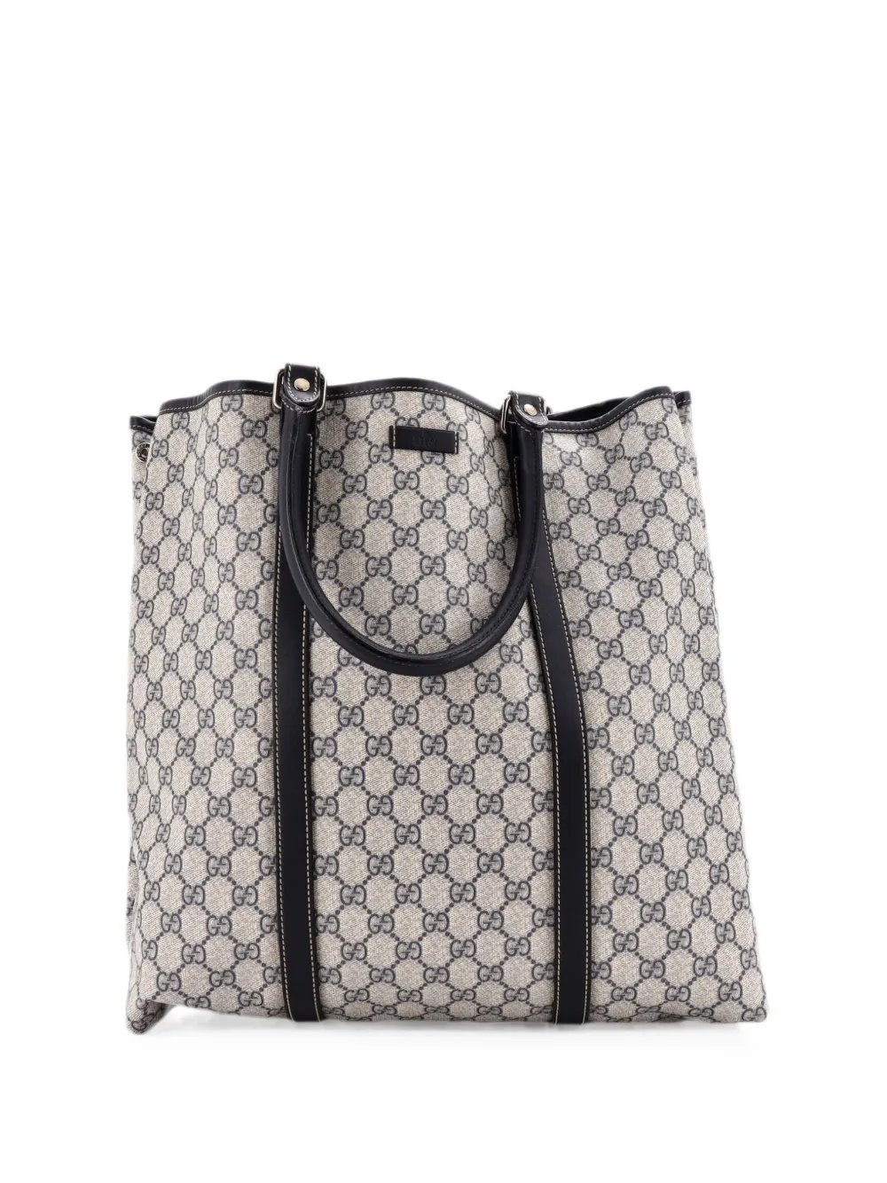 Joy GG Coated Canvas with Leather Large tote bag