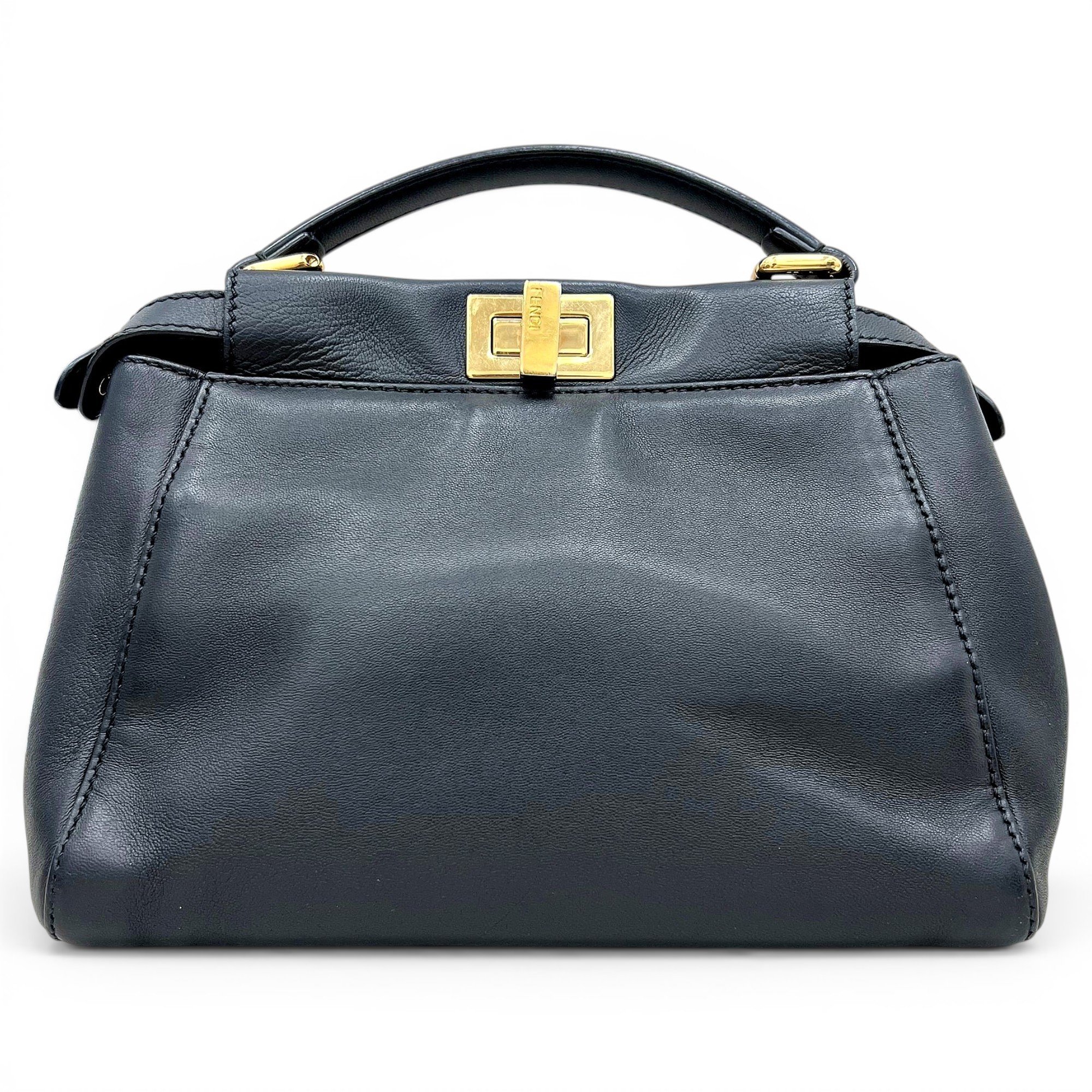Peekaboo leather handbag
