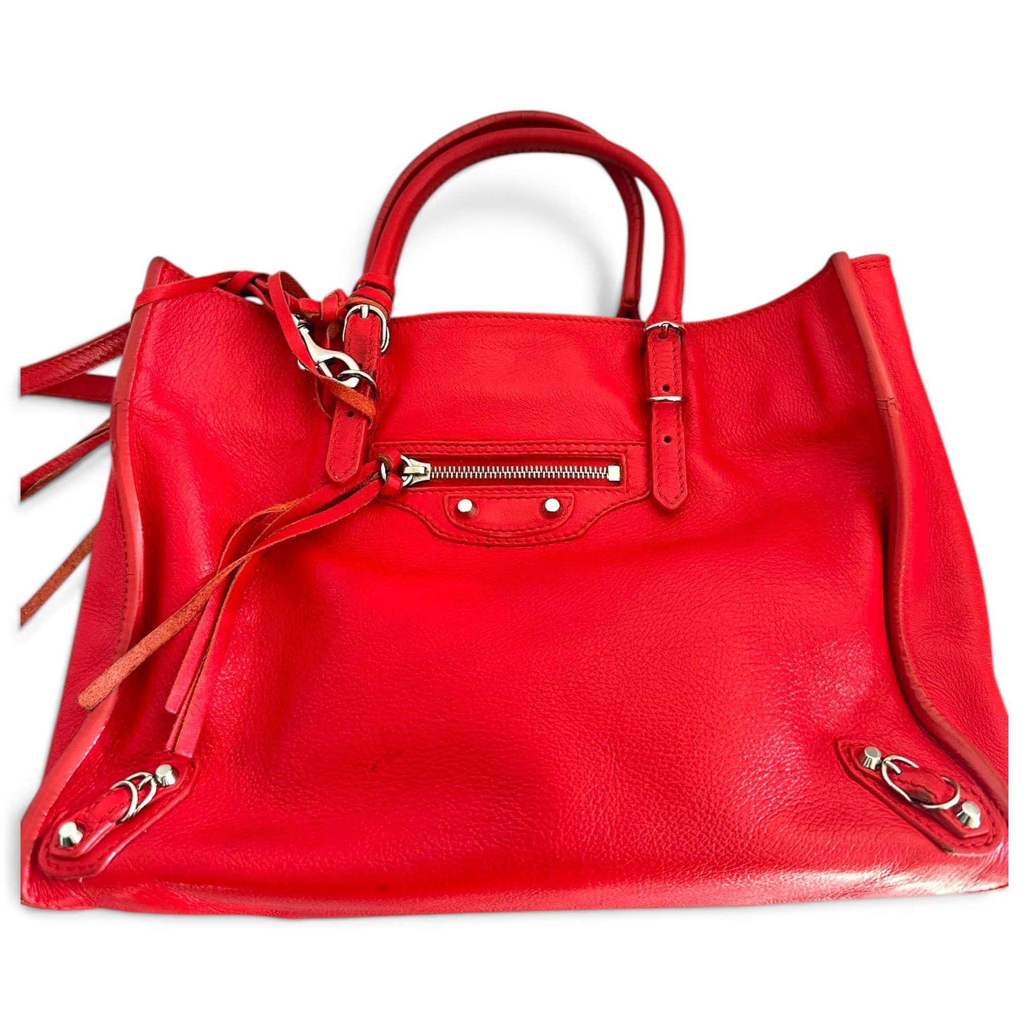 Papier leather crossbody bag