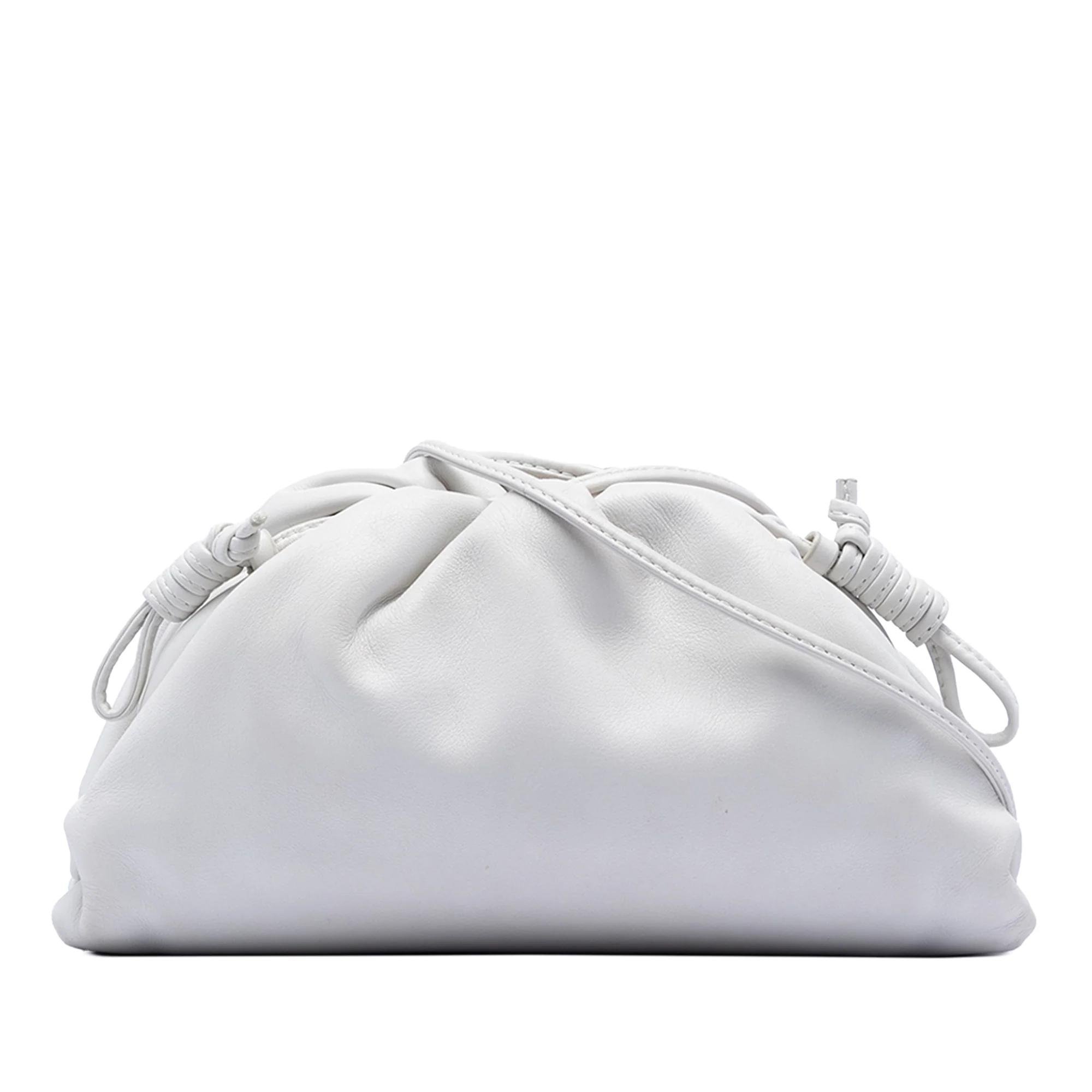Pouch leather handbag