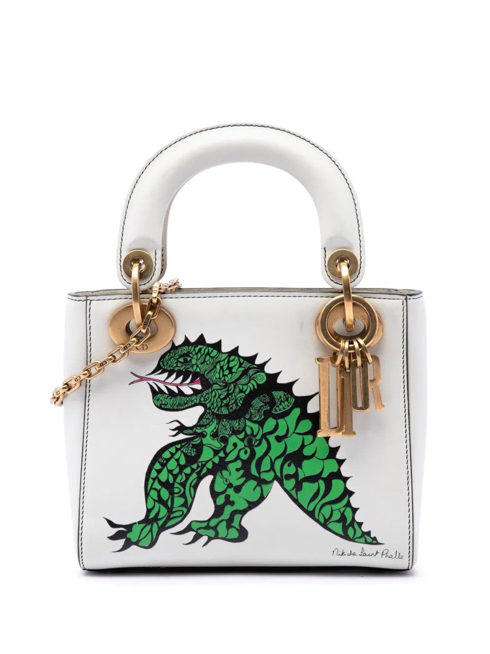 2017 Limited Edition Niki De Saint Phalle Mini Calfskin Dragon Lady Dior satchel