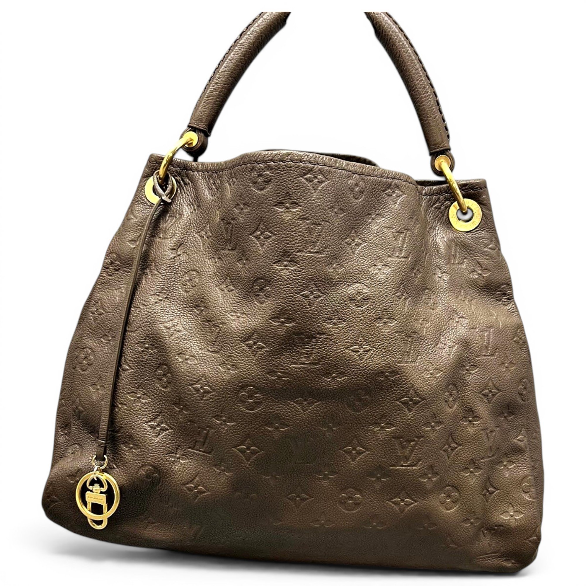 Artsy leather handbag