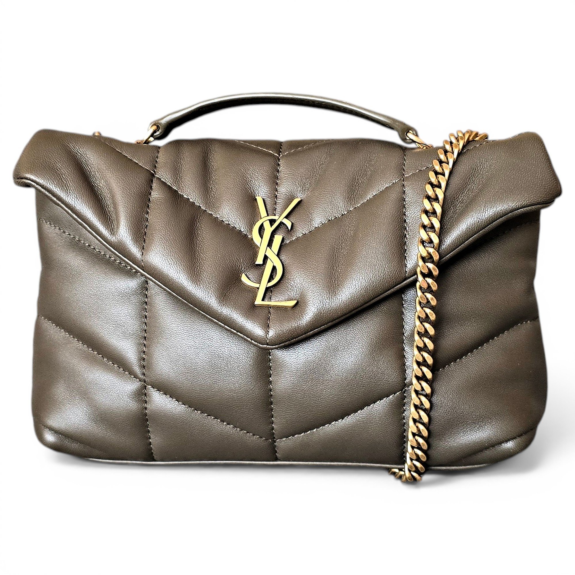 Loulou Puffer leather crossbody bag