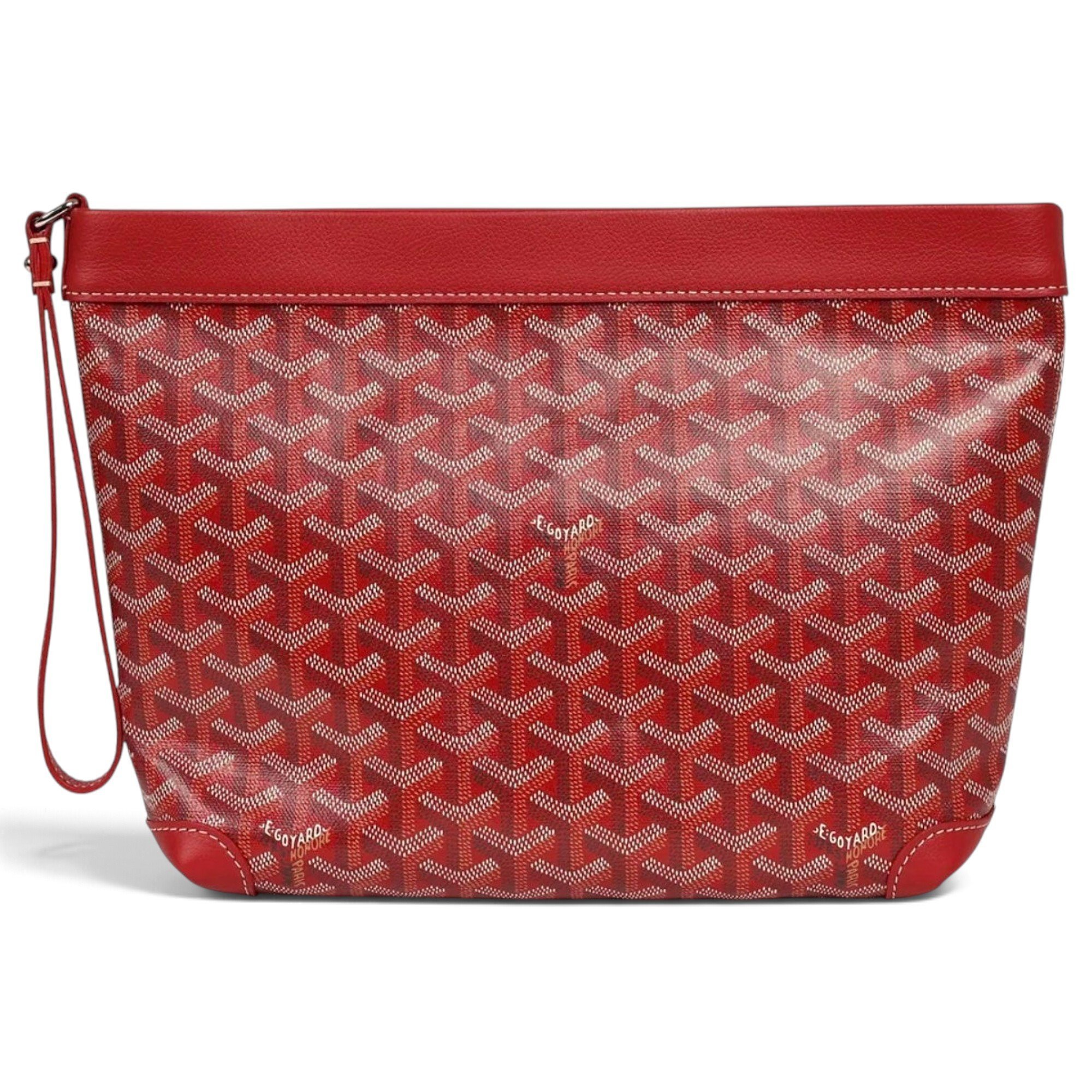 Jouvence leather clutch bag