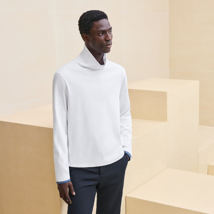 Blanc "Piqures Sellier" T-shirt