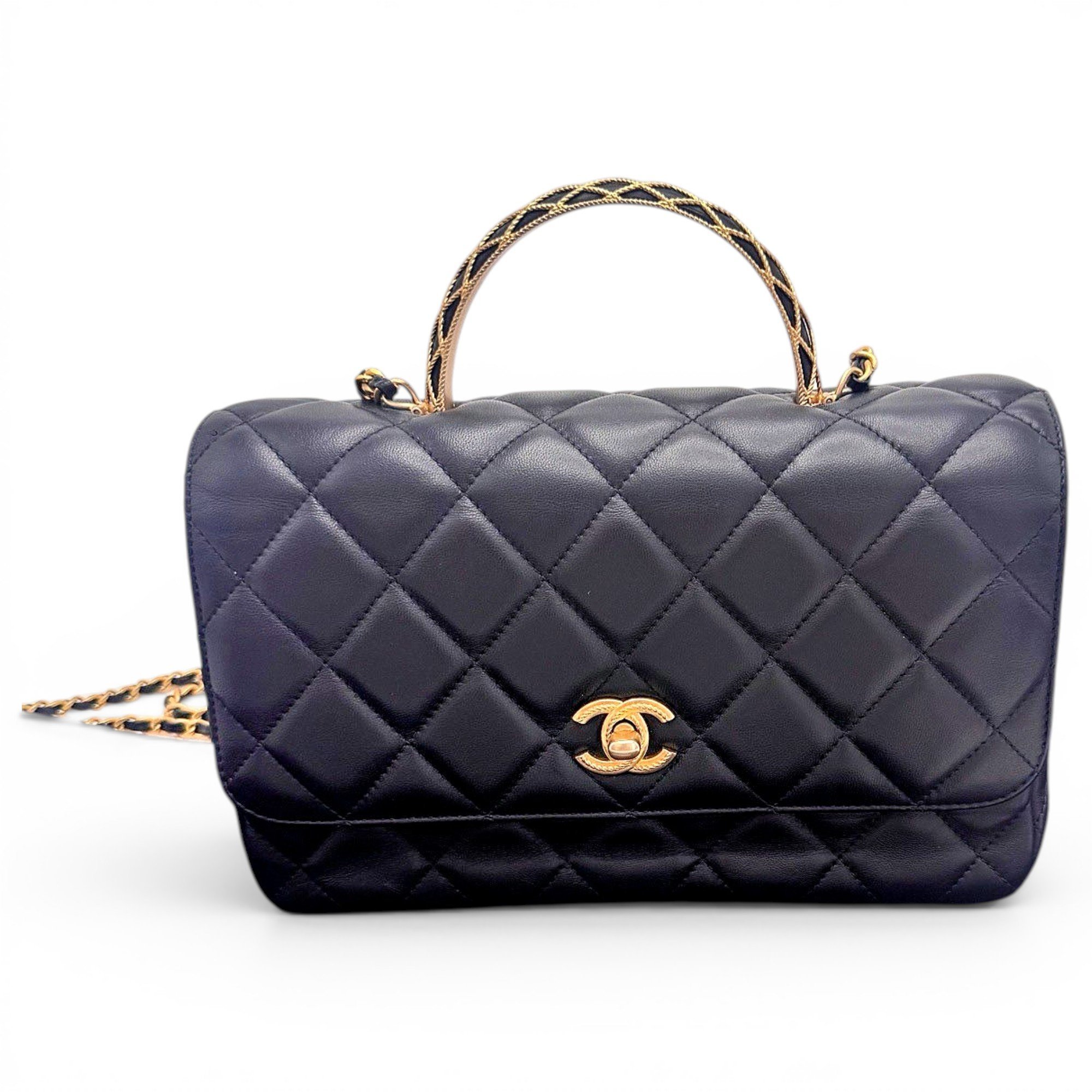 Coco Handle leather handbag