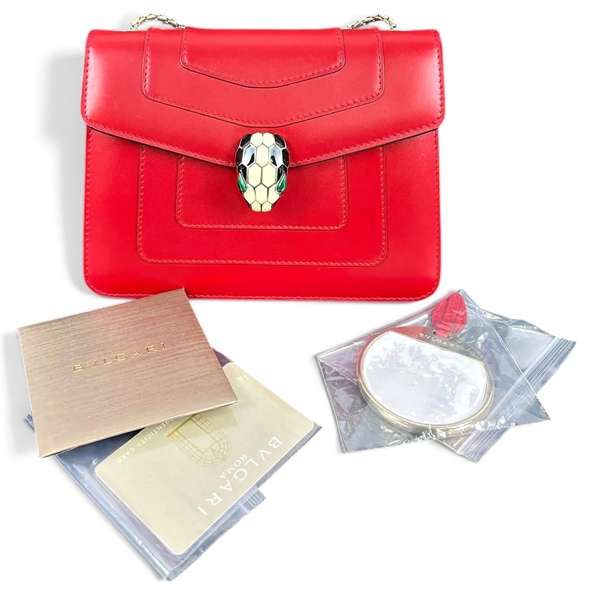 Serpenti leather crossbody bag