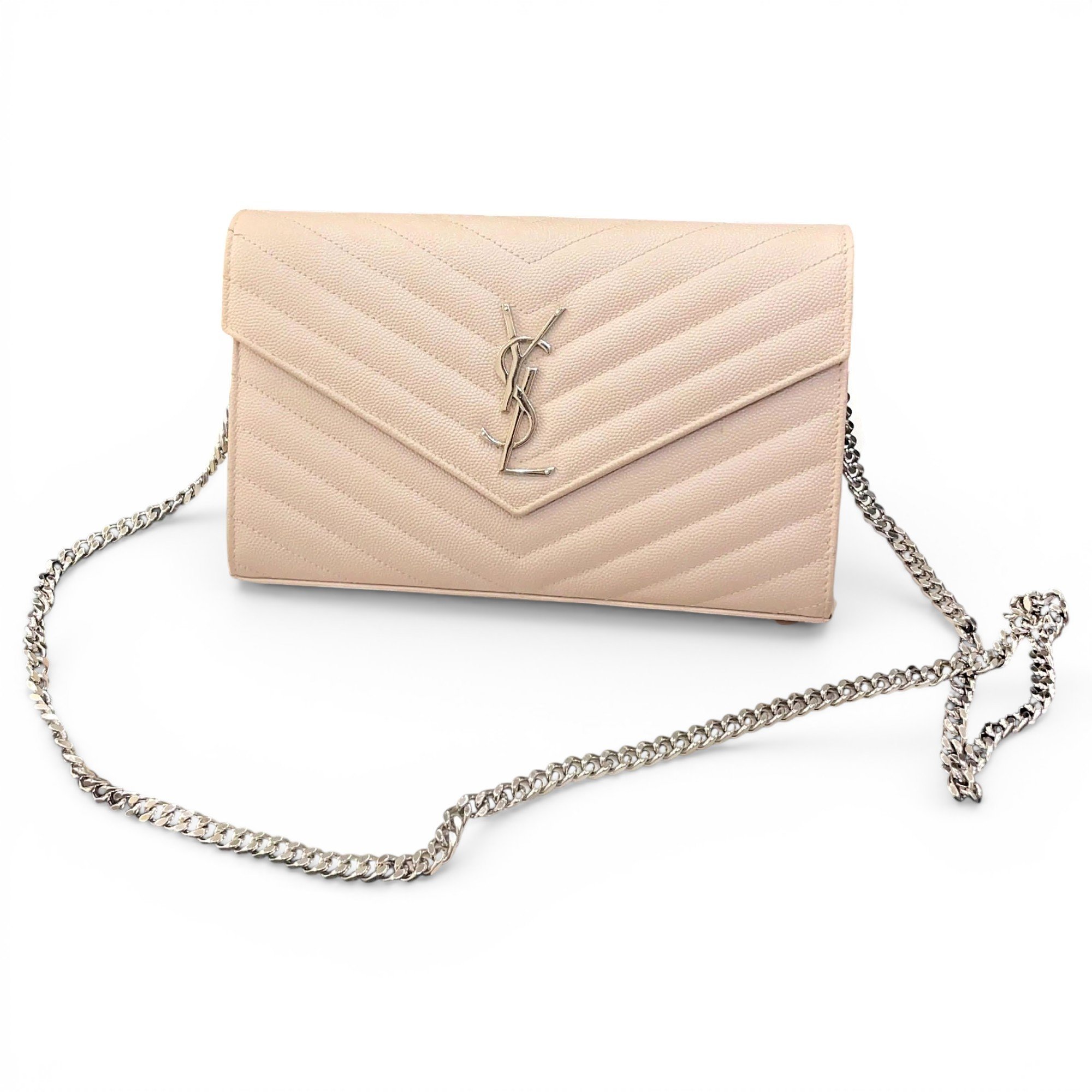 Envelope leather handbag