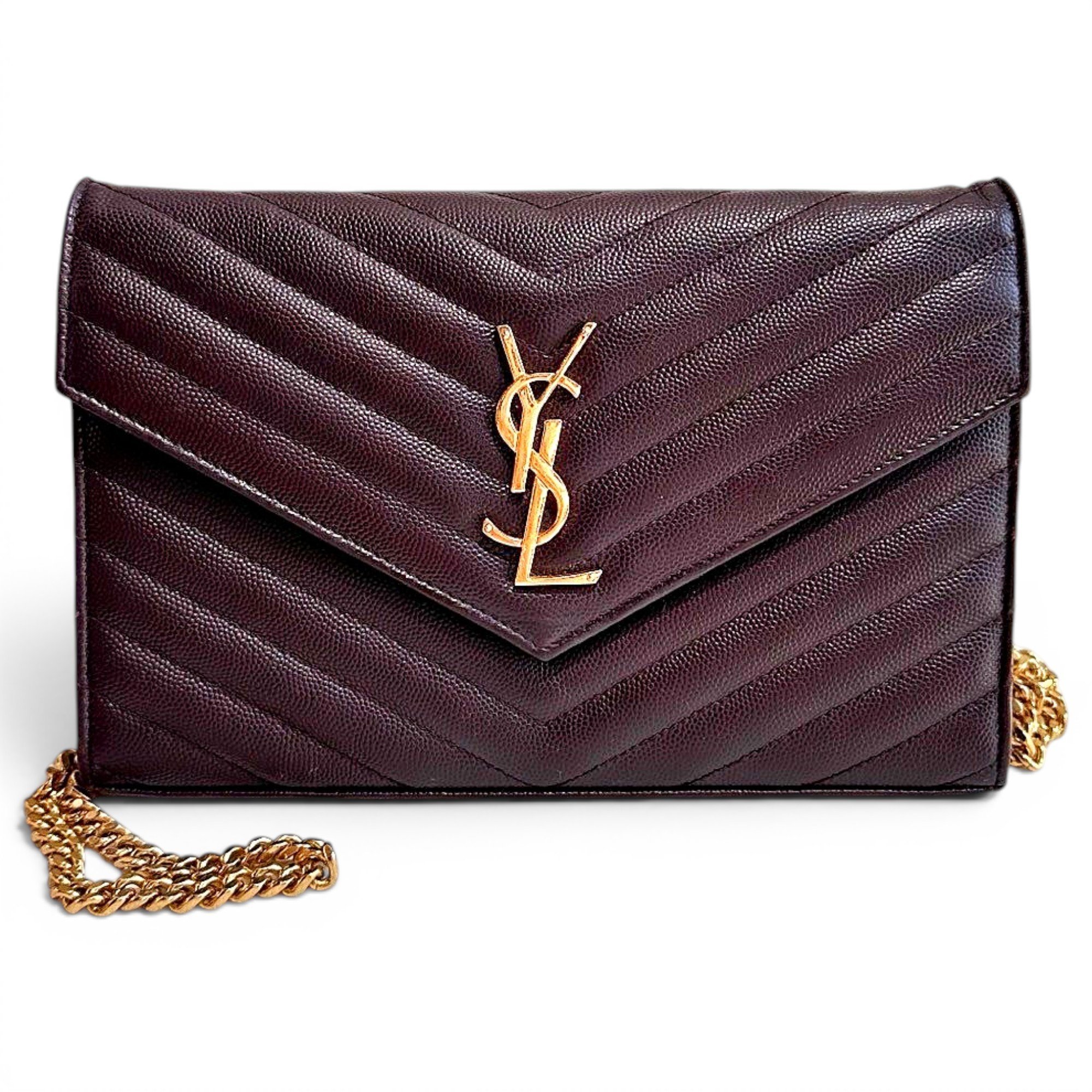 Portefeuille enveloppe leather handbag