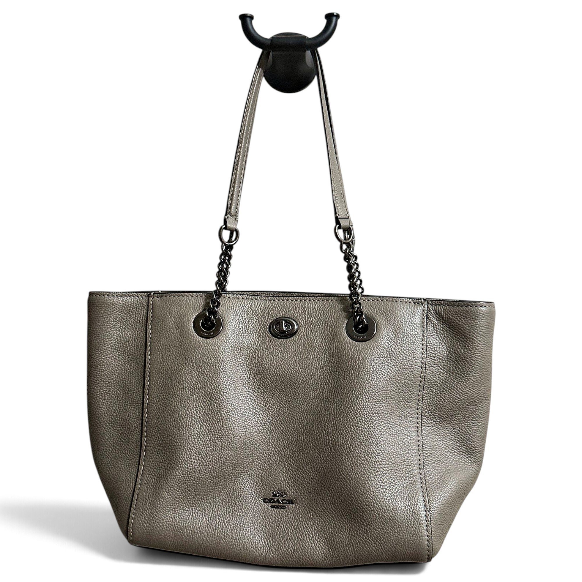 CITY ZIP TOTE leather tote