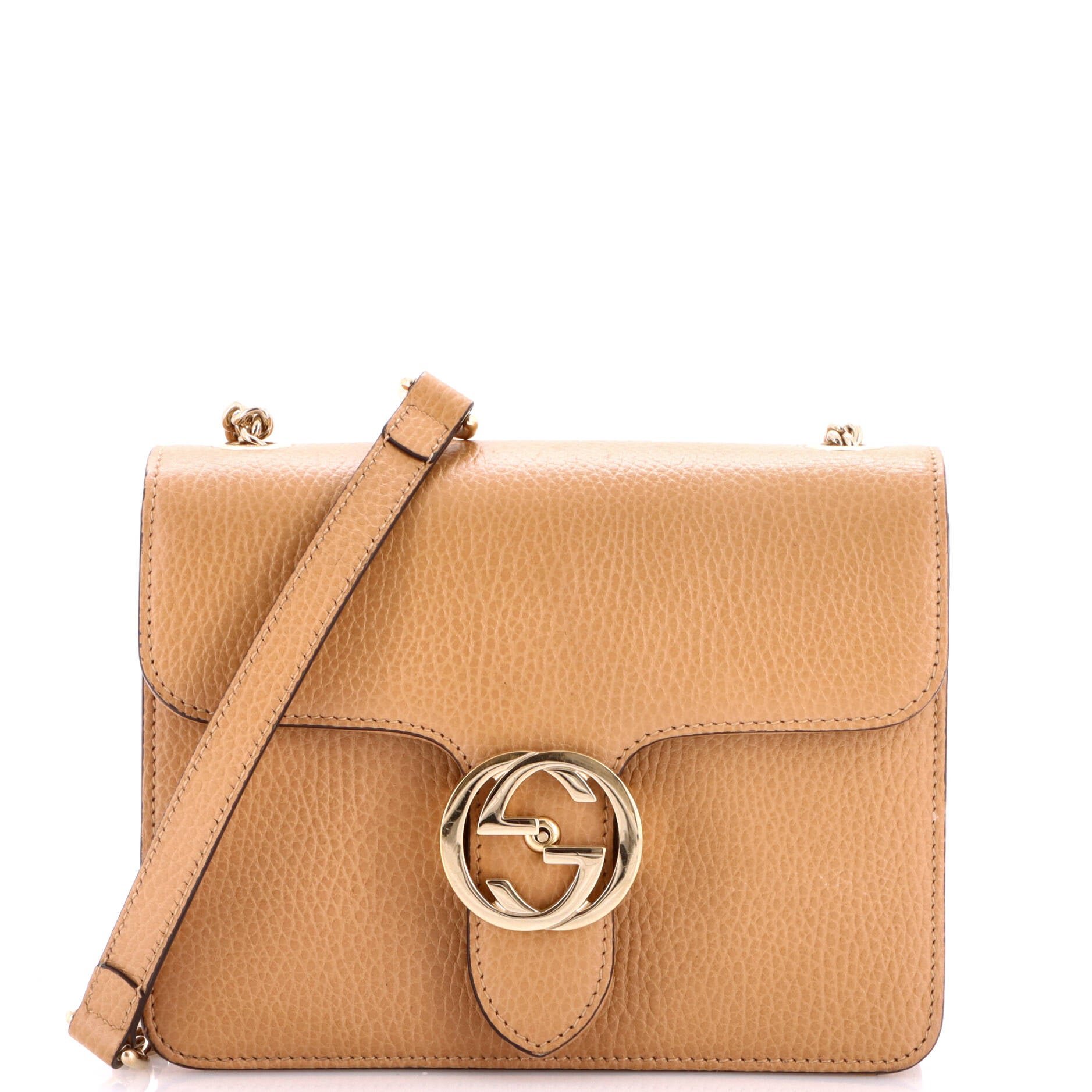 Interlocking Shoulder Bag Leather Small