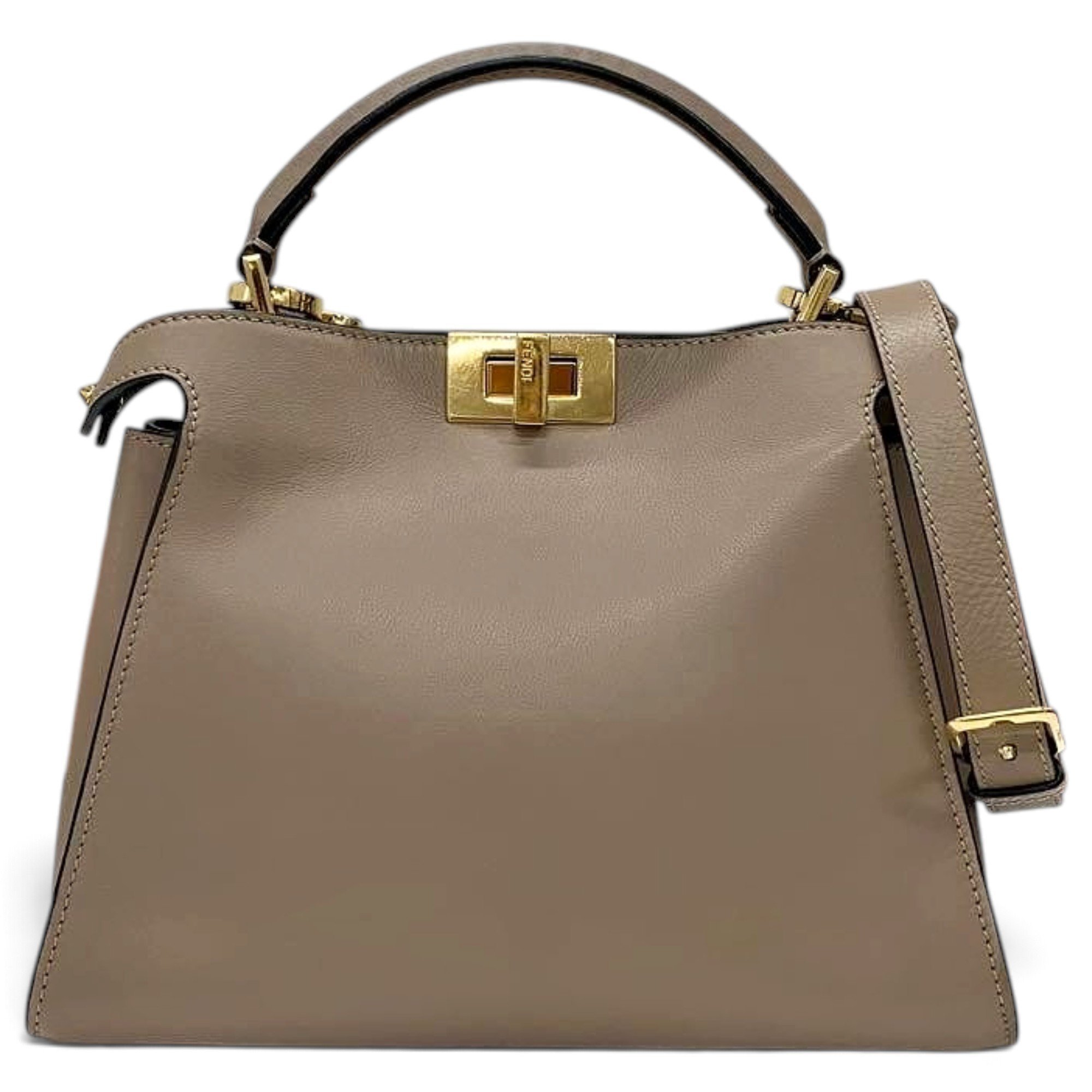 Peekaboo leather handbag