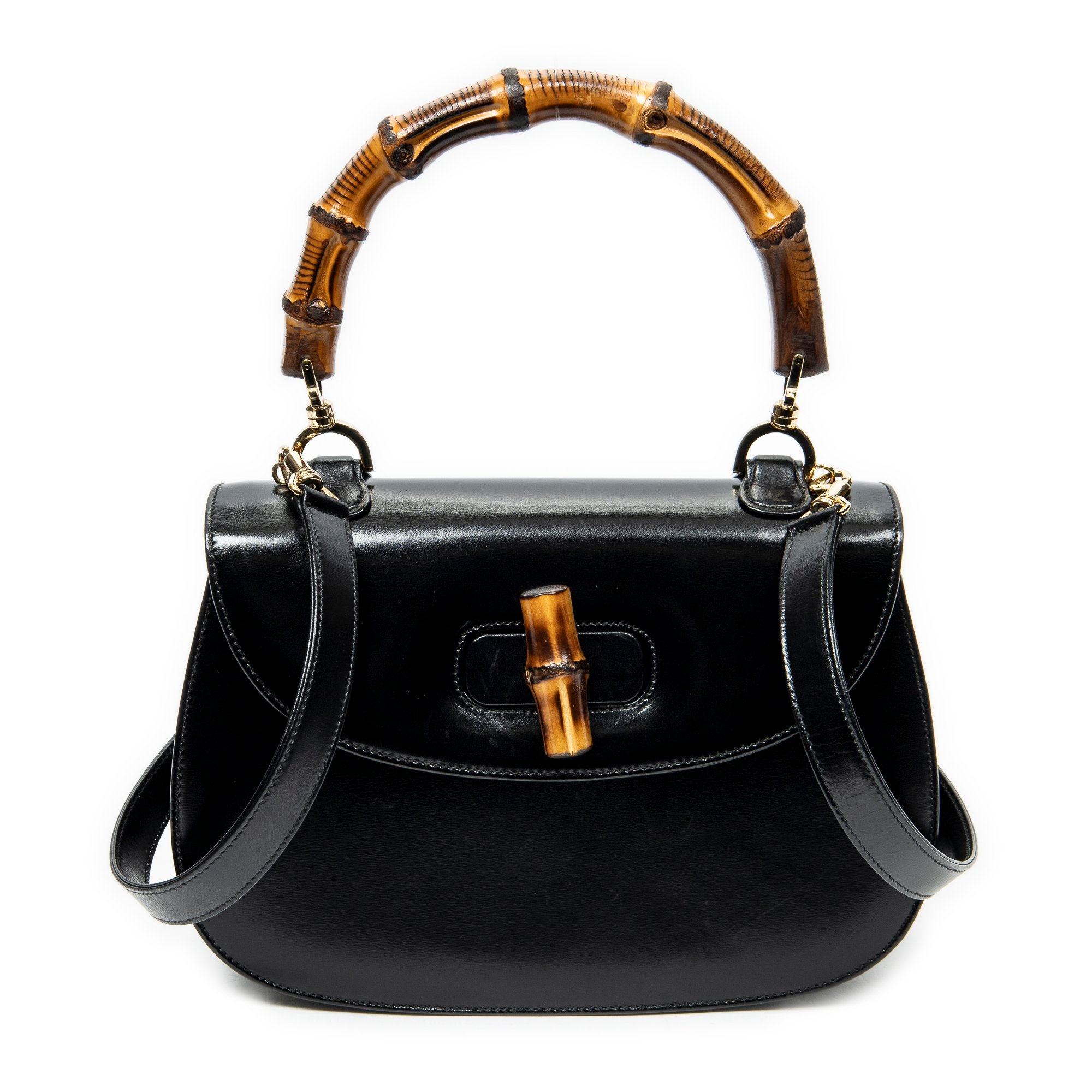 Bamboo leather handbag